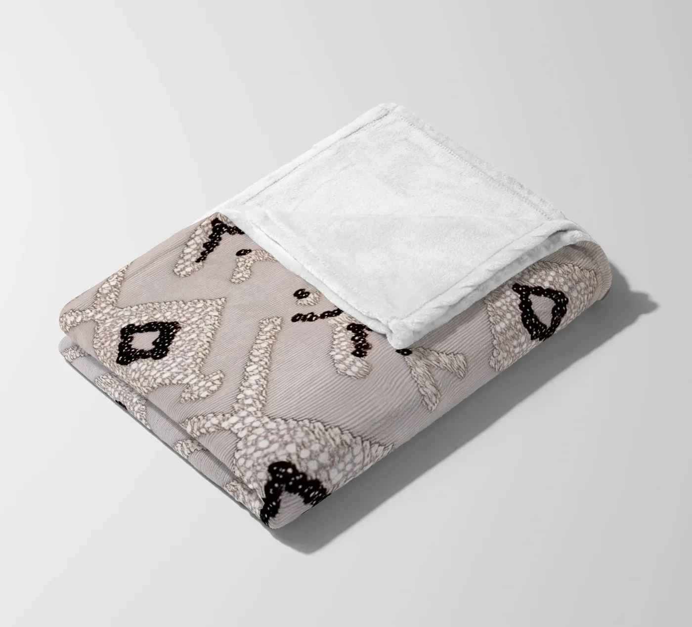 Elegante motivo boho coperta in pile da Carinaprint