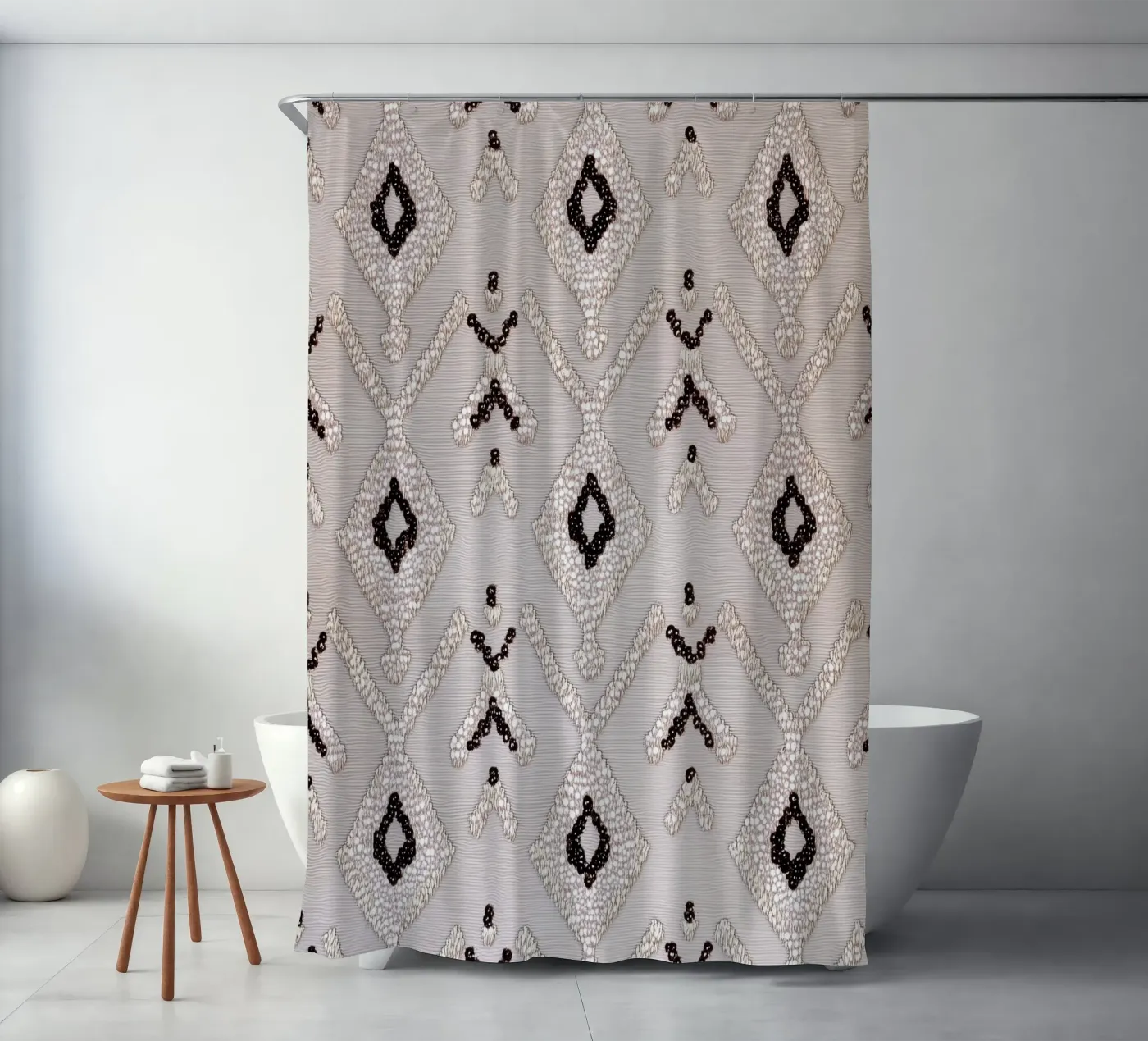 Elegante motivo boho tenda da doccia da Carinaprint