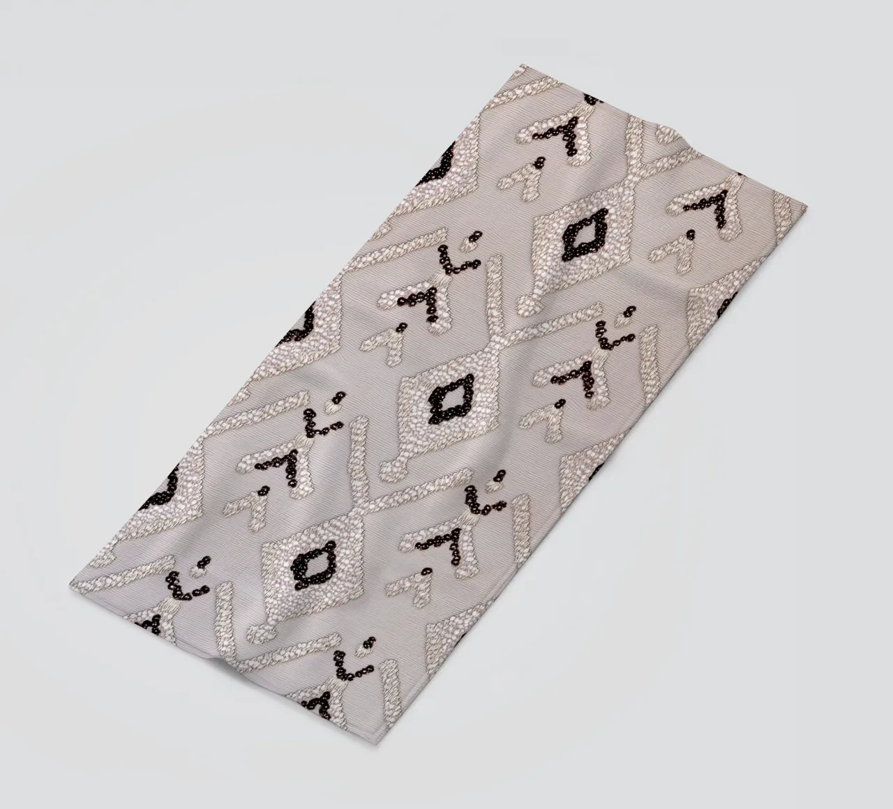 Stylish boho pattern telo mare da Carinaprint