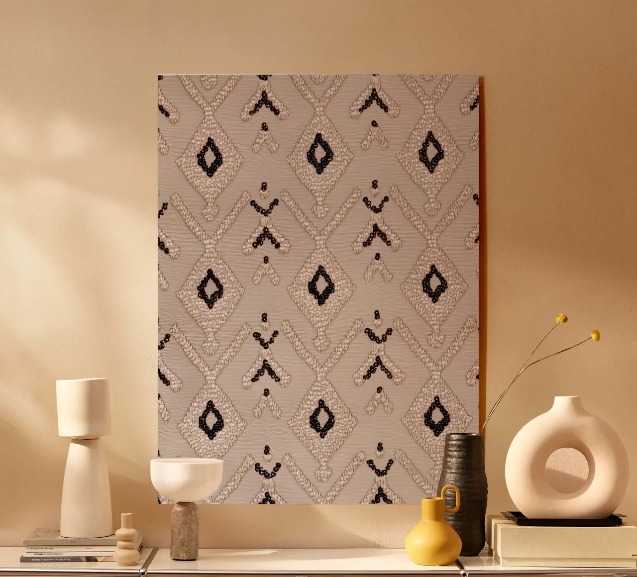 Stijlvol boho-patroon acryl van Carinaprint