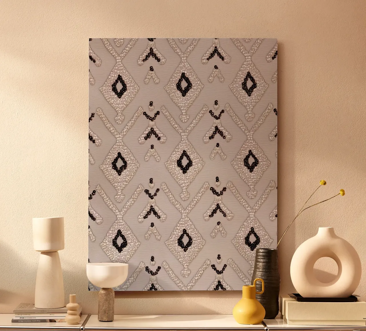 Stylish boho pattern forex plate by Carinaprint