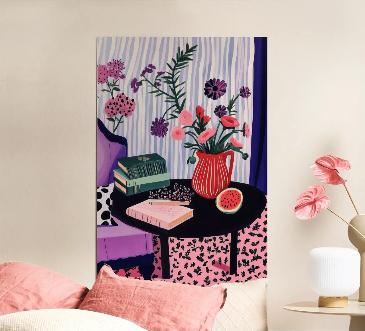 Decorazione colorata della stanza carta hahnemühle da Carinaprint