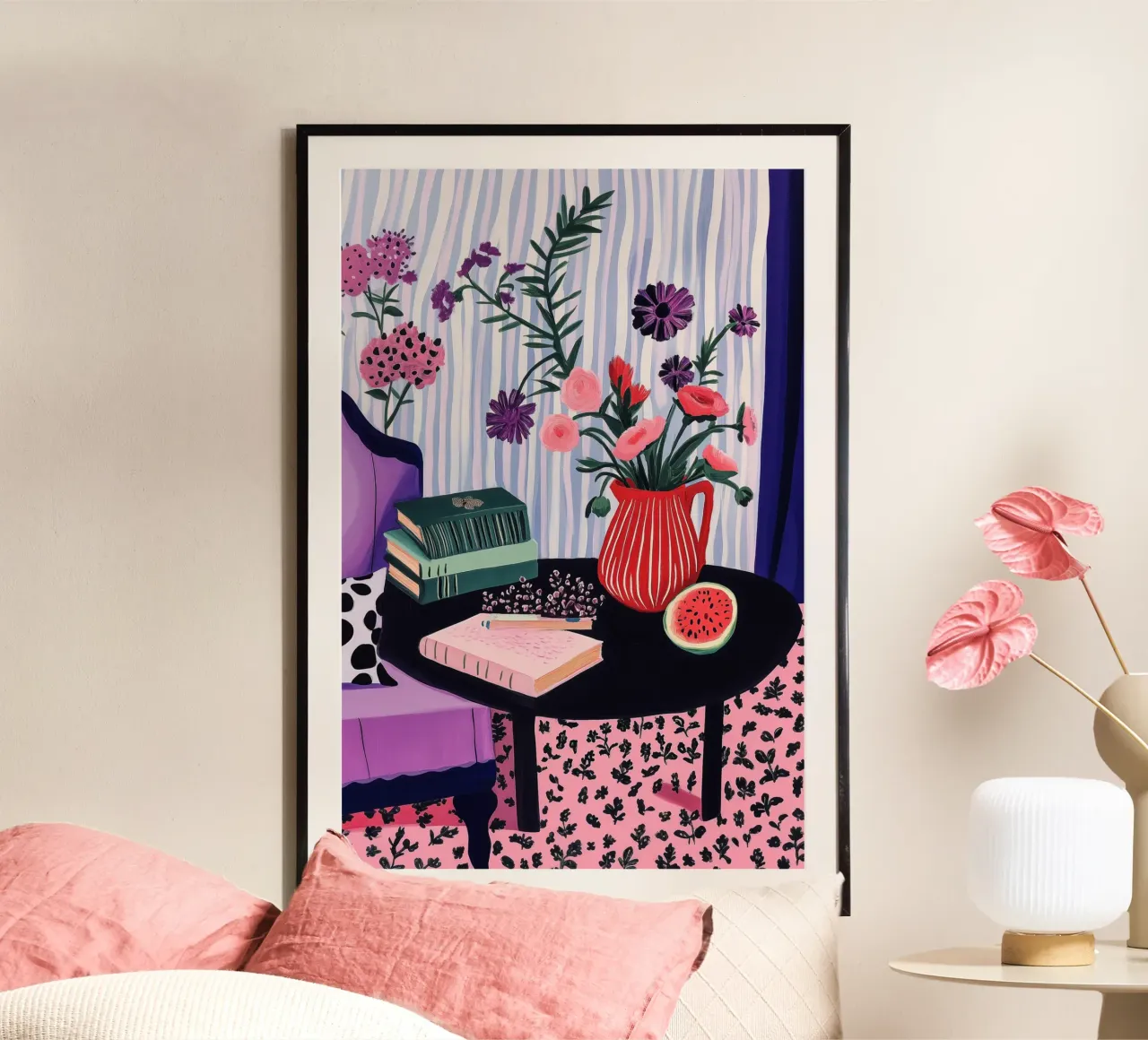 Decorazione colorata della stanza carta hahnemühle da Carinaprint