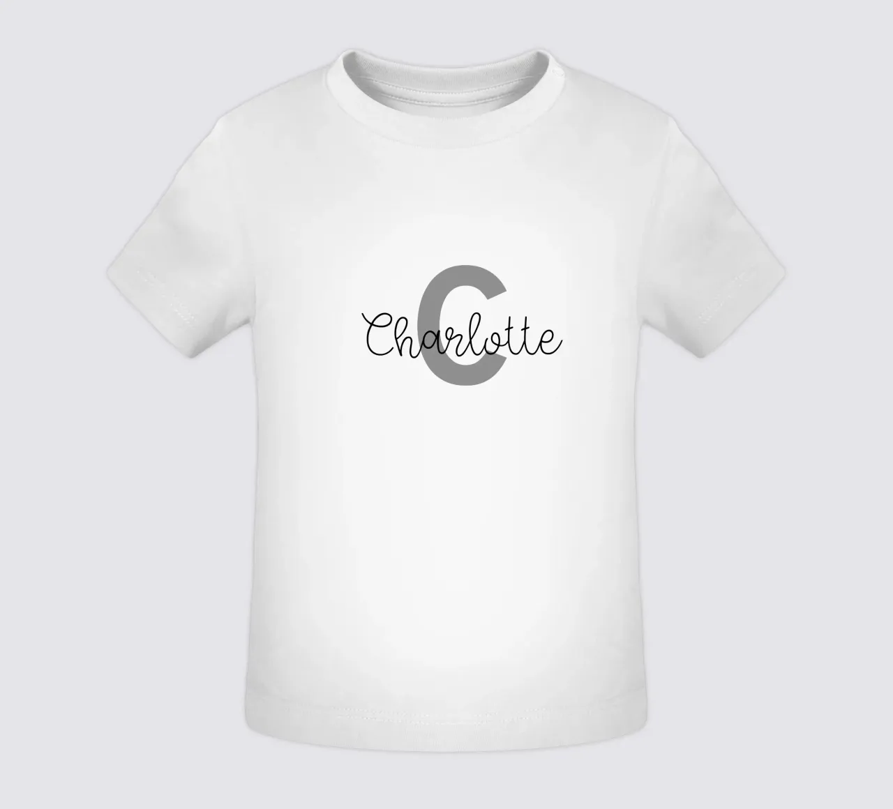 Monogramma personalizzato Nome personalizzato maglietta neonato da Personalized Art