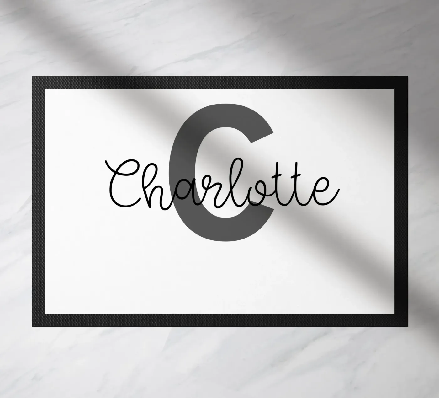 Personalized Monogram Custom Name doormat by Personalized Art