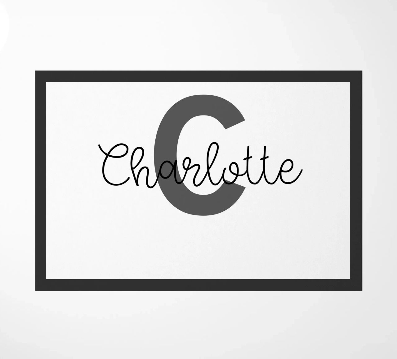 Personalized Monogram Custom Name doormat by Personalized Art