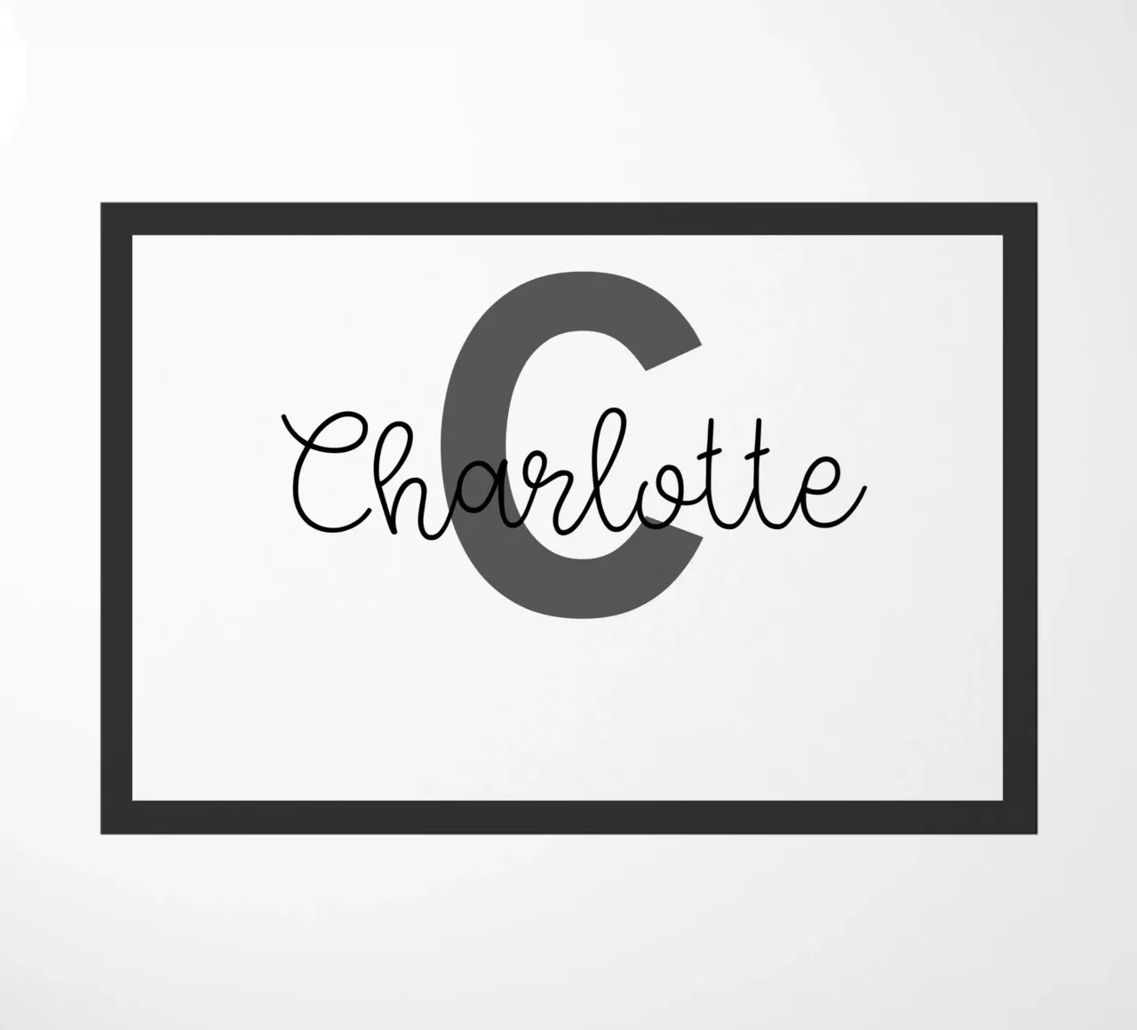 Monogramma personalizzato Nome personalizzato zerbino da Personalized Art