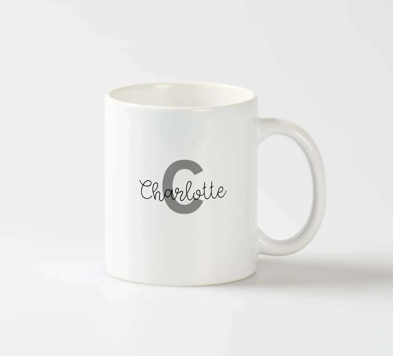 Personalized Monogram Custom Name ceramic mug by Personalized Art