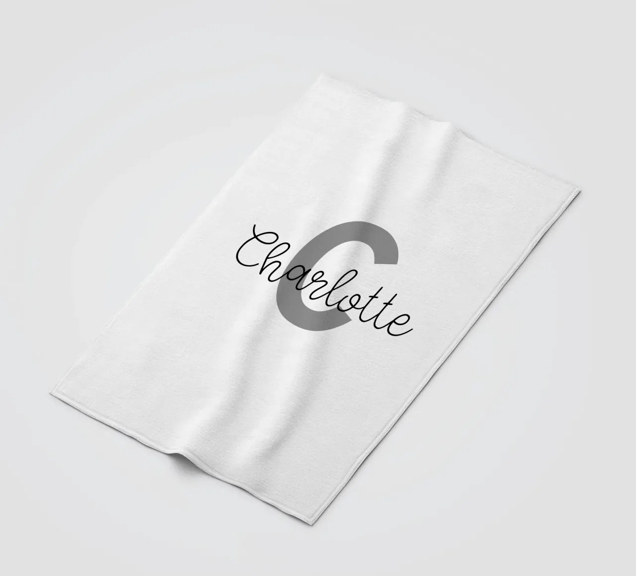 Personalized Monogram Custom Name fleece blanket by Personalized Art