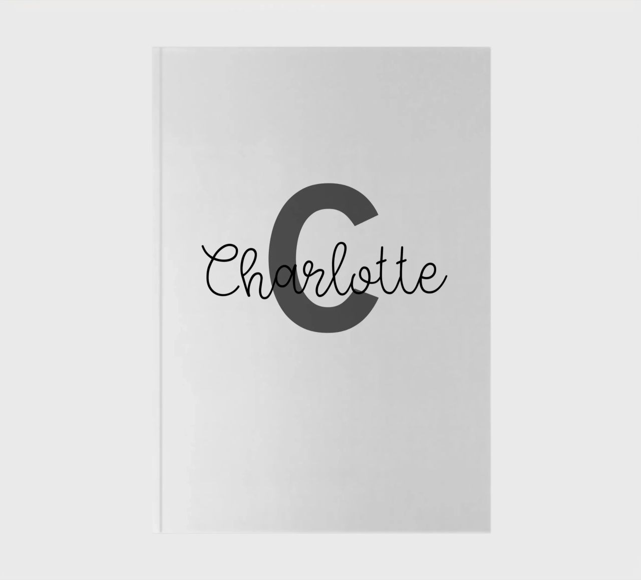Personalized Monogram Custom Name notebook by Personalized Art