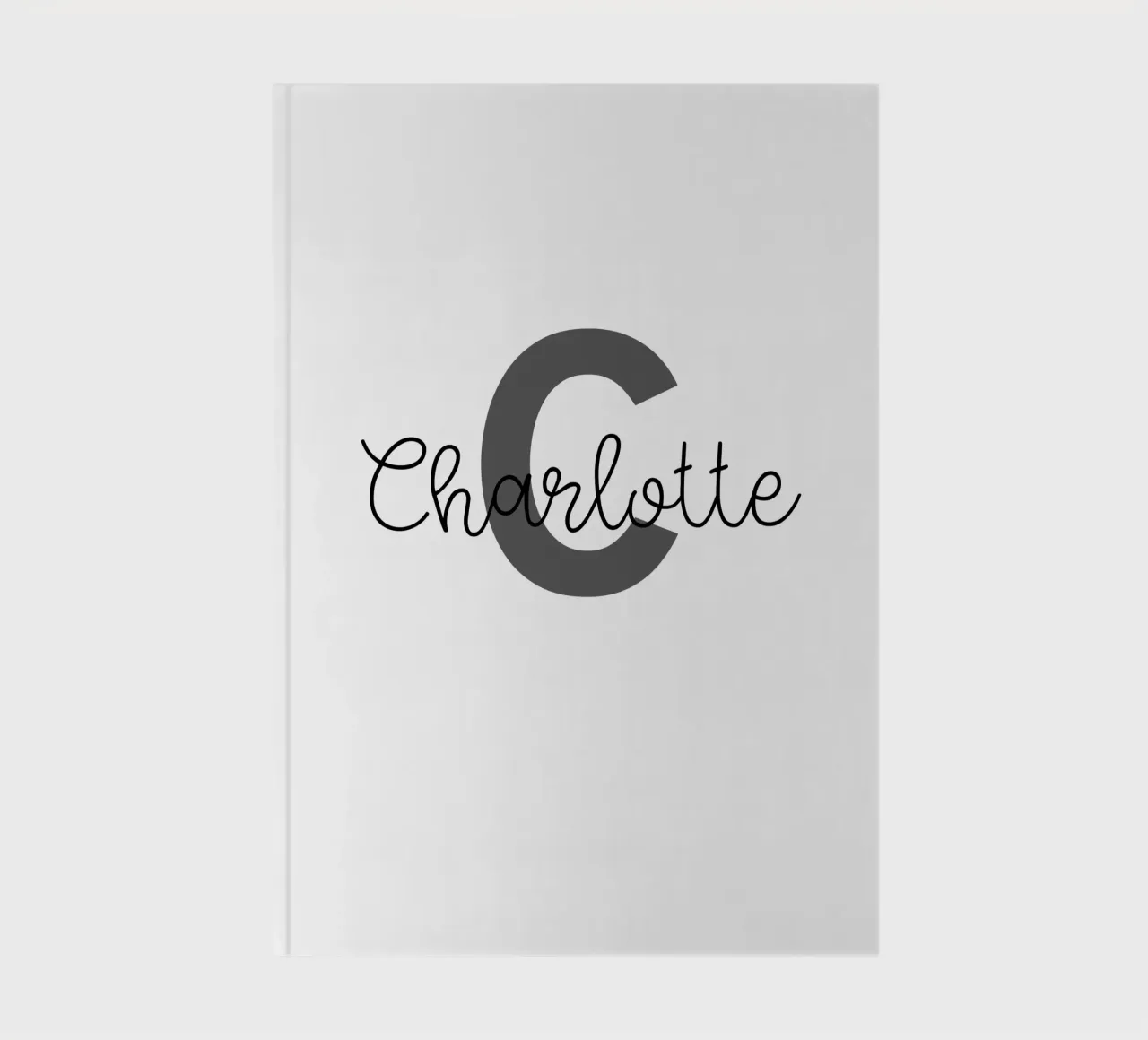 Monogramme personnalisé Nom personnalisé carnet de notes de Personalized Art