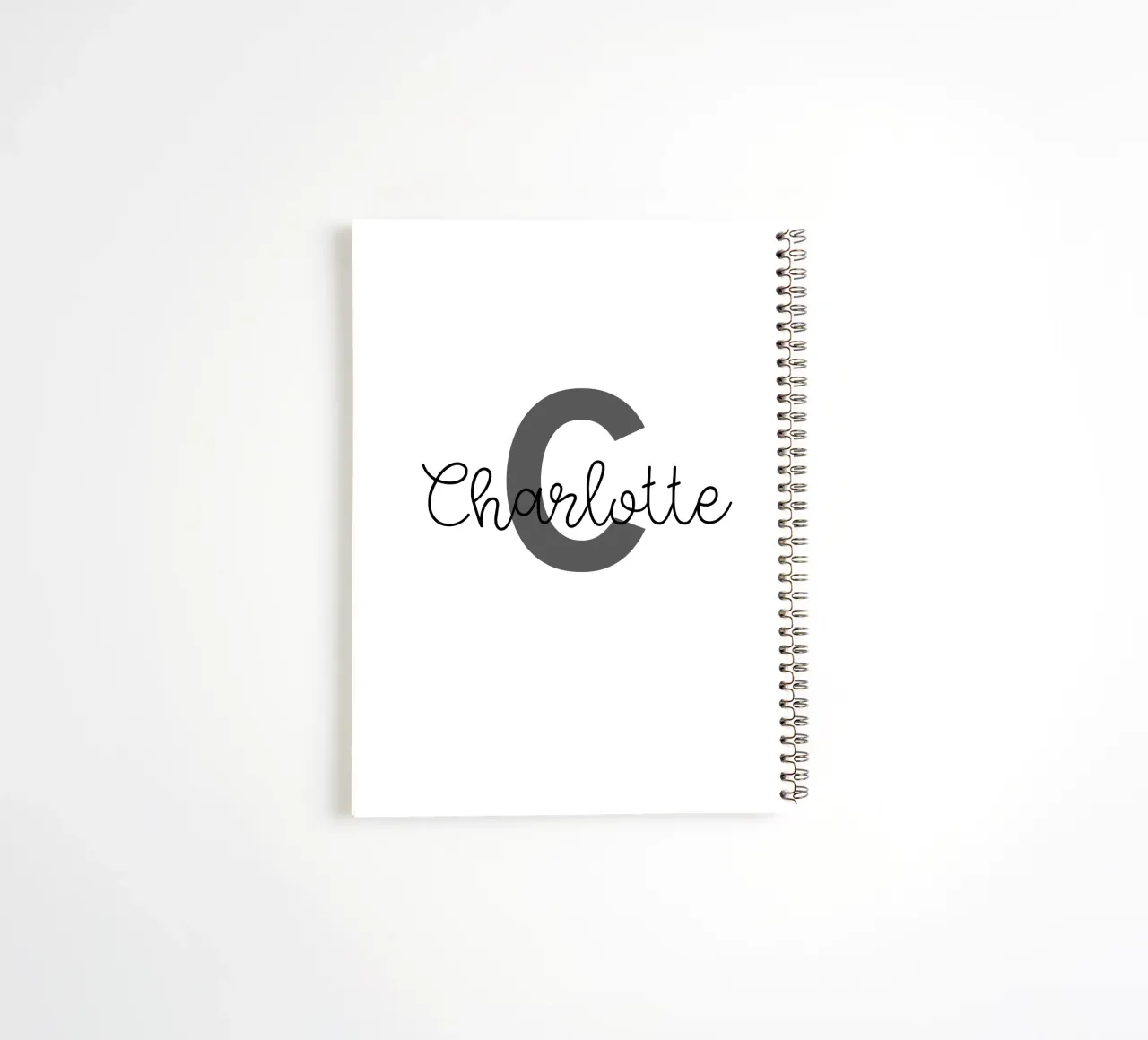 Personalisiertes Monogramm Benutzerdefinierter Name Ringbuch von Personalized Art