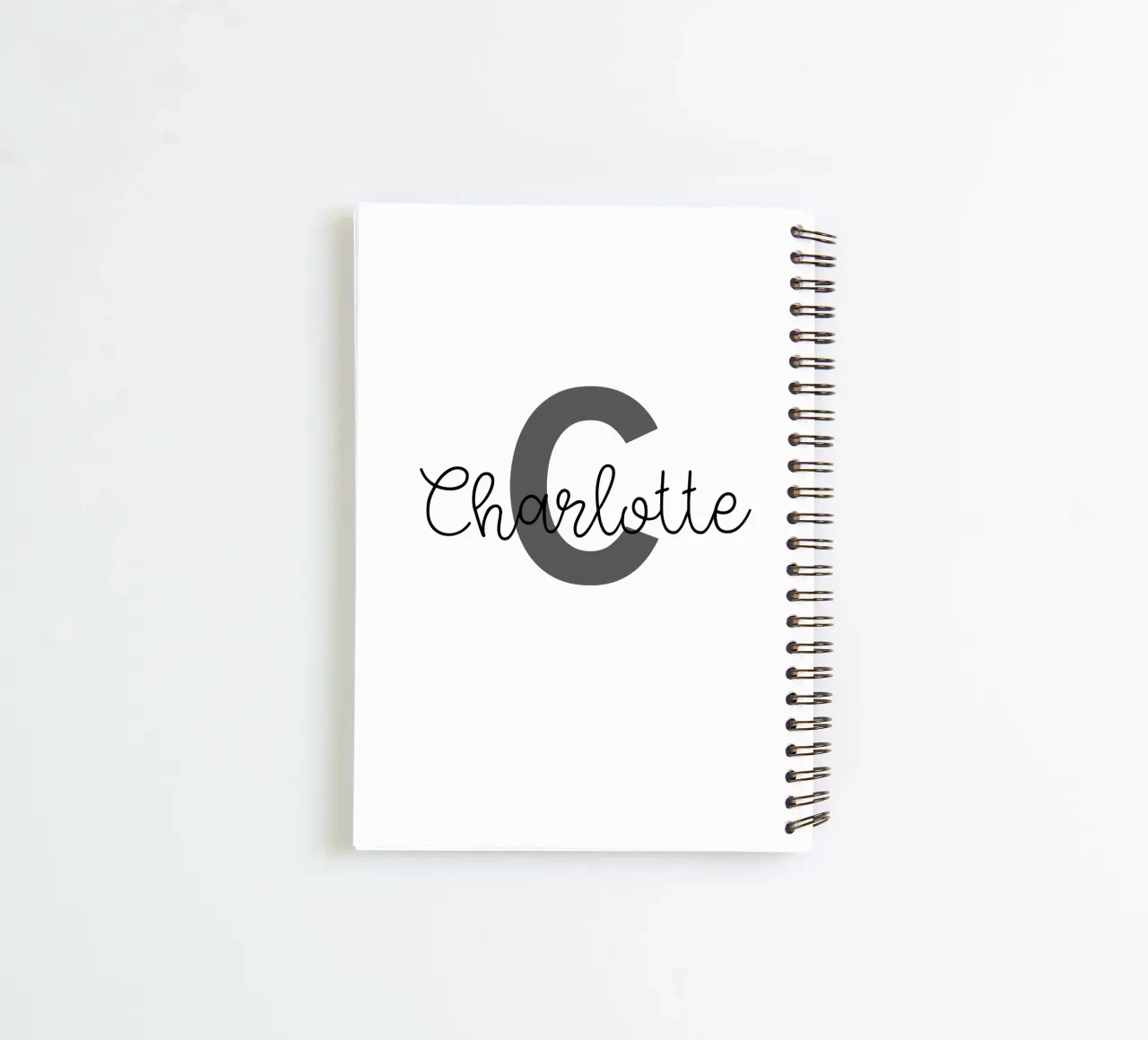 Personalisiertes Monogramm Benutzerdefinierter Name Ringbuch von Personalized Art