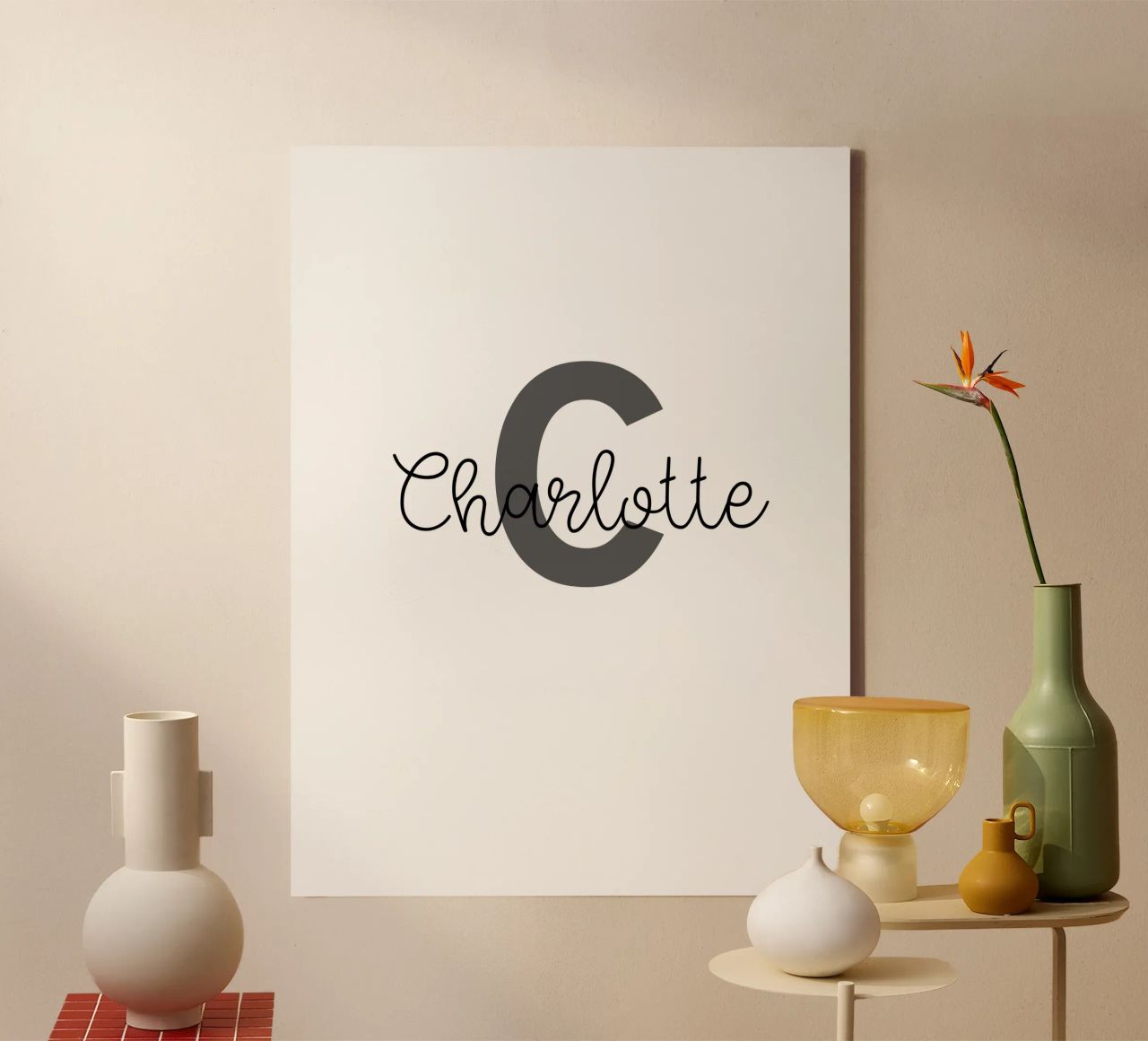Personalized Monogram Custom Name canvas by Personalized Art