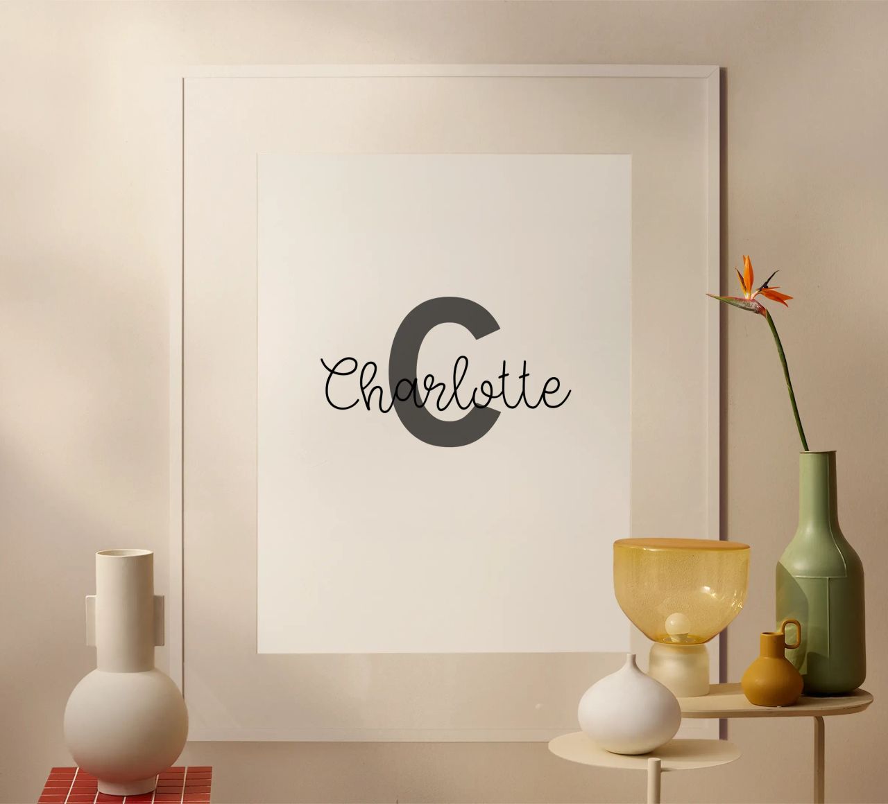Personalized Monogram Custom Name hahnemühle by Personalized Art