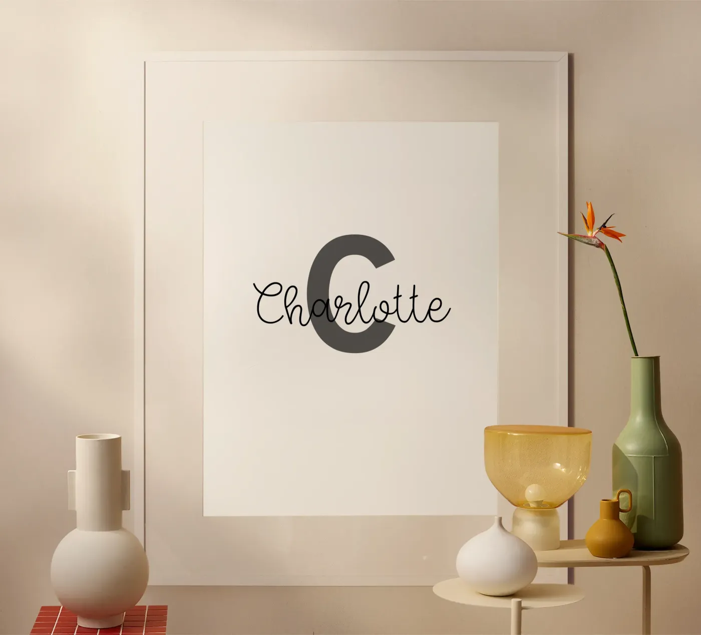 Personalized Monogram Custom Name poster by Personalized Art
