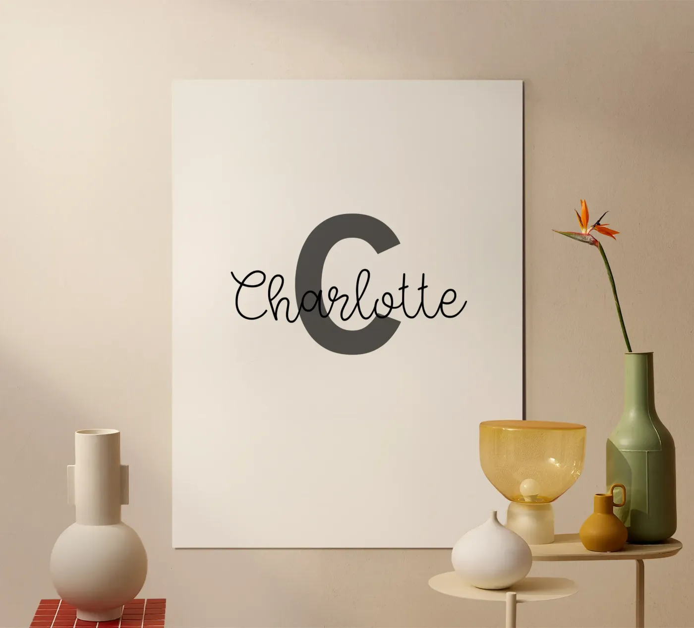 Personalized Monogram Custom Name poster by Personalized Art
