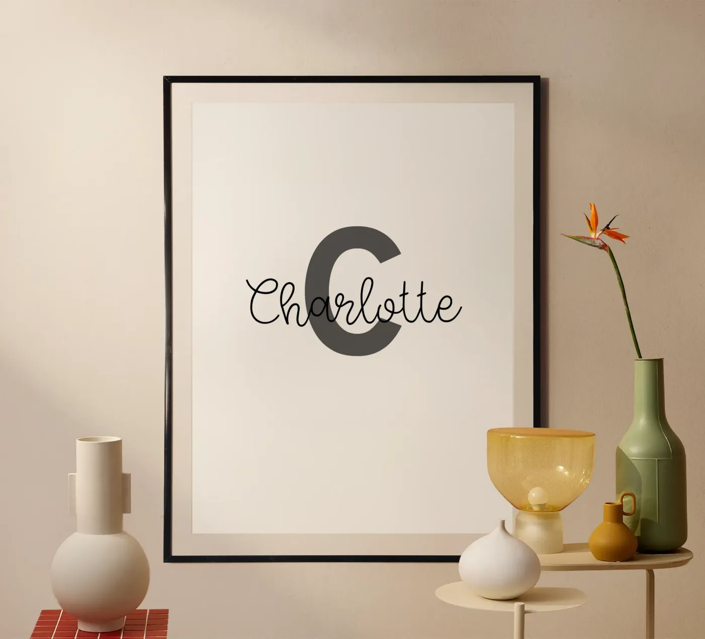 Personalized Monogram Custom Name poster by Personalized Art