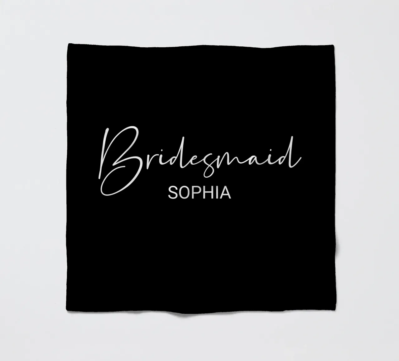 Personalized Bridesmaid Custom Name fleece blanket by Personalized Art