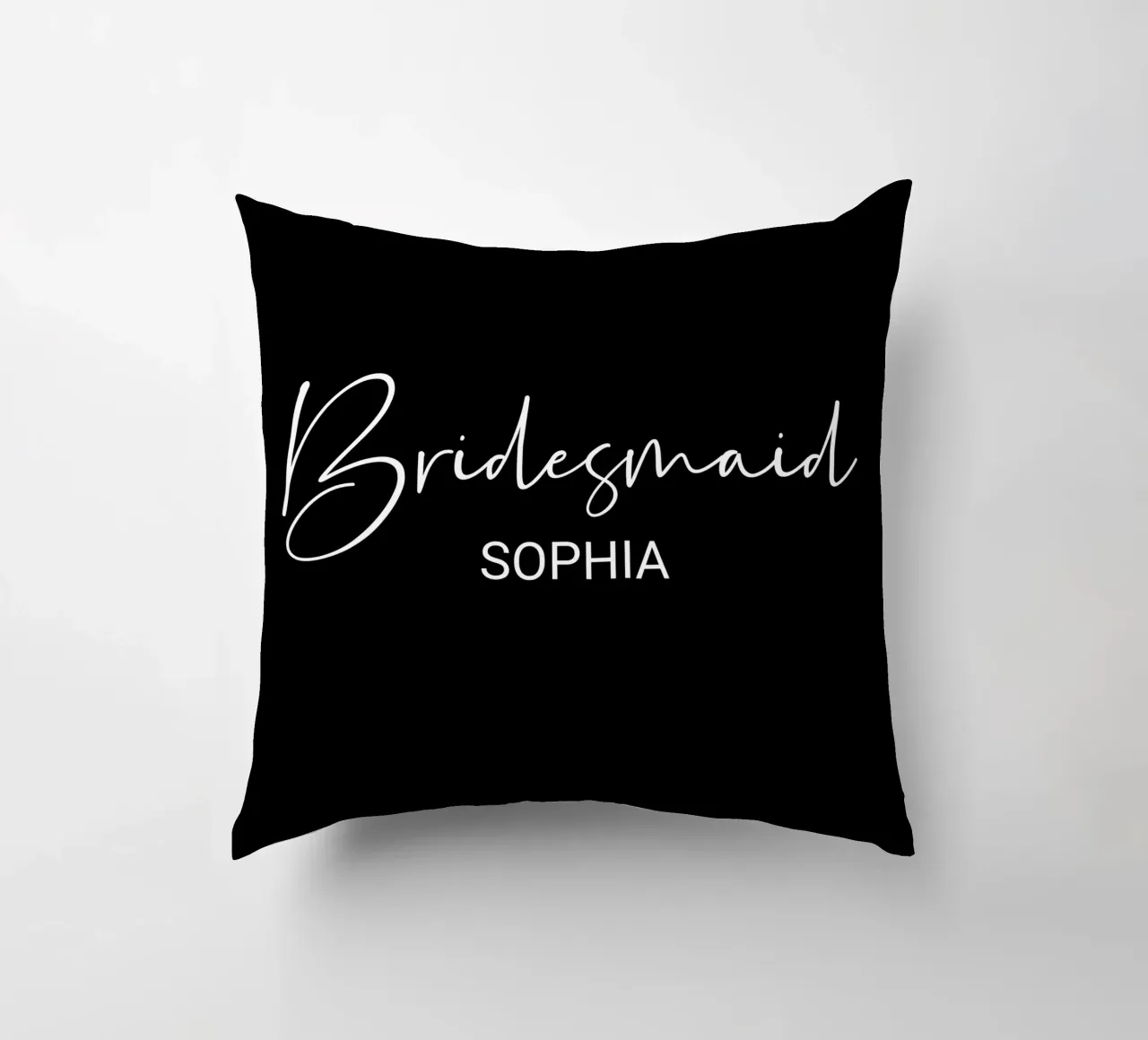 Personalized Bridesmaid Custom Name decorative cushion by Personalized Art