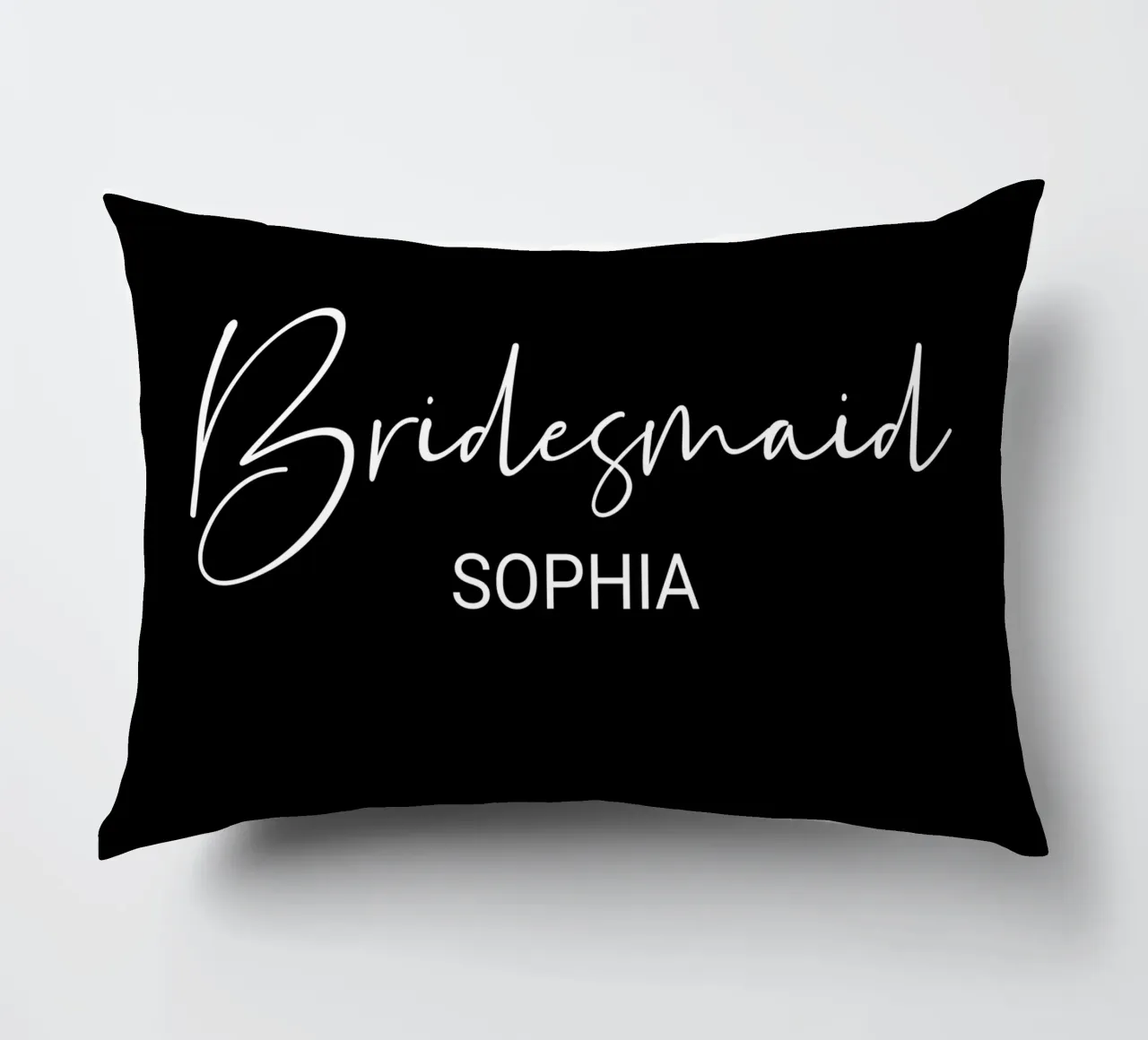 Personalized Bridesmaid Custom Name decorative cushion by Personalized Art