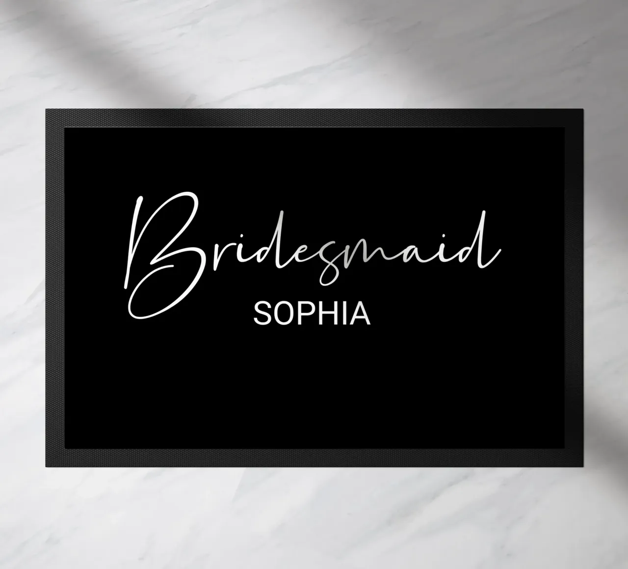 Personalized Bridesmaid Custom Name doormat by Personalized Art