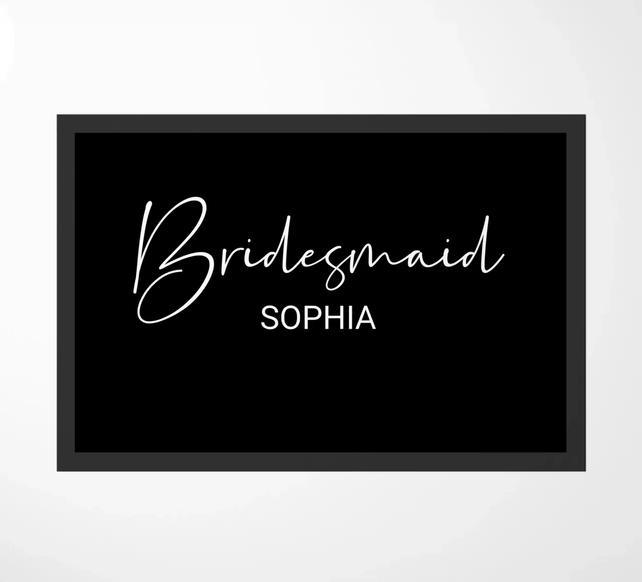 Personalized Bridesmaid Custom Name doormat by Personalized Art