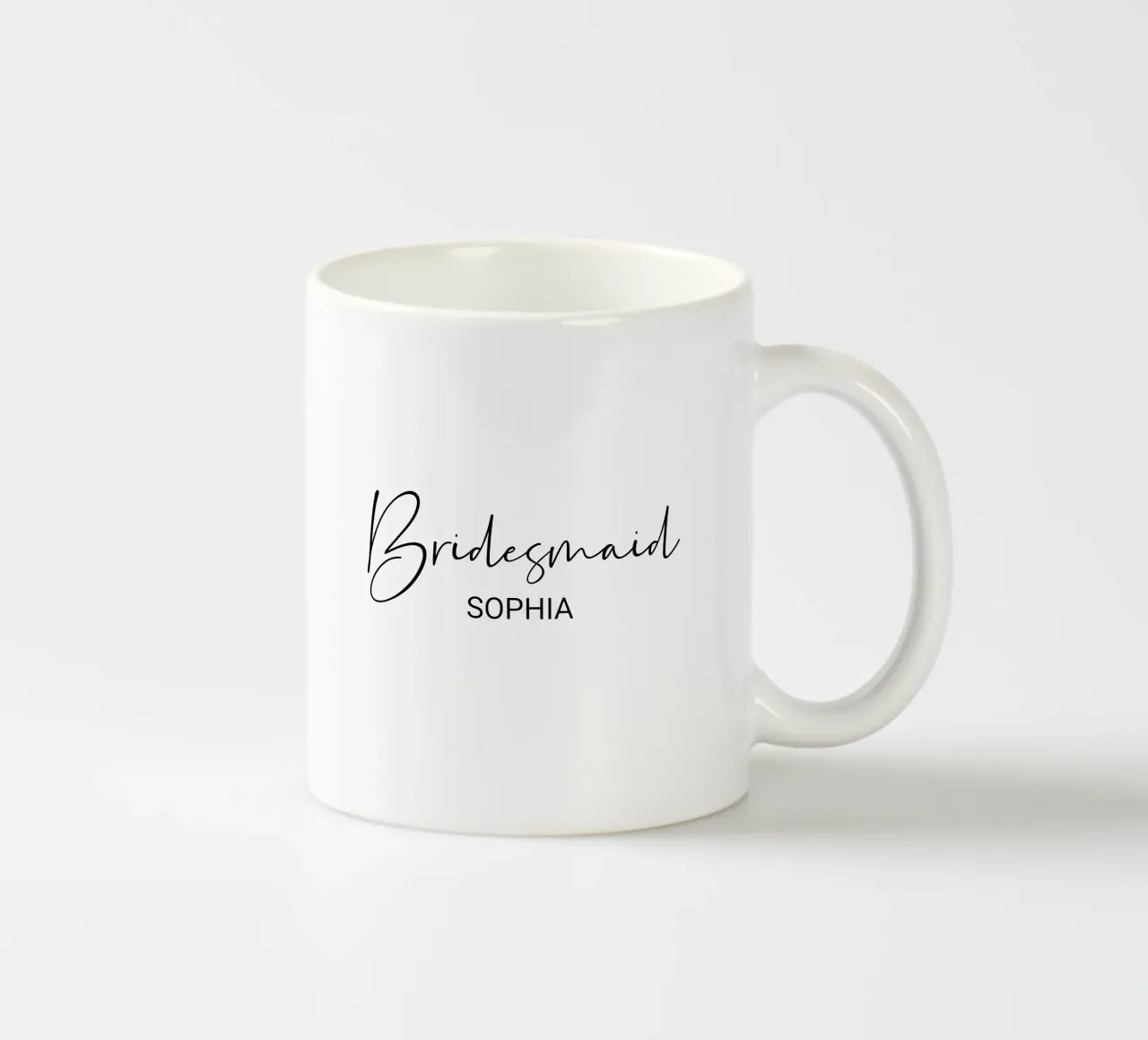 Nome personalizzato della damigella d'onore tazza in ceramica da Personalized Art