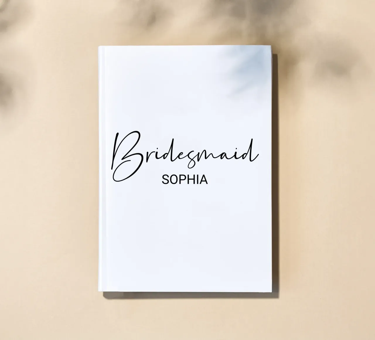 Personalisierte Brautjungfer Individueller Name Notizbuch von Personalized Art