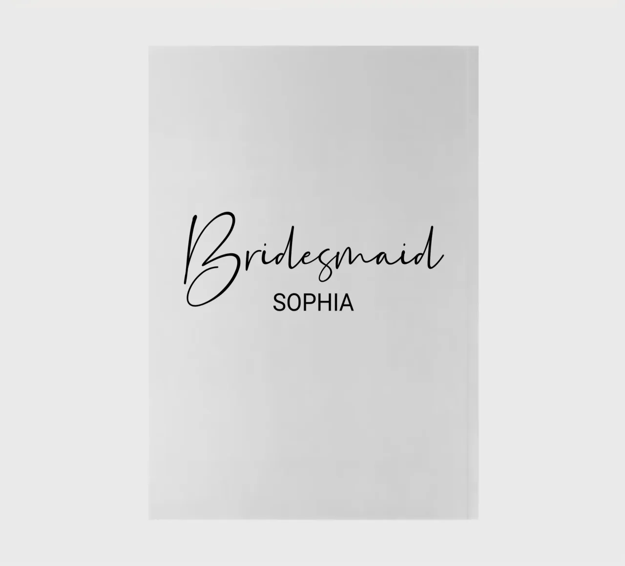 Personalisierte Brautjungfer Individueller Name Notizbuch von Personalized Art