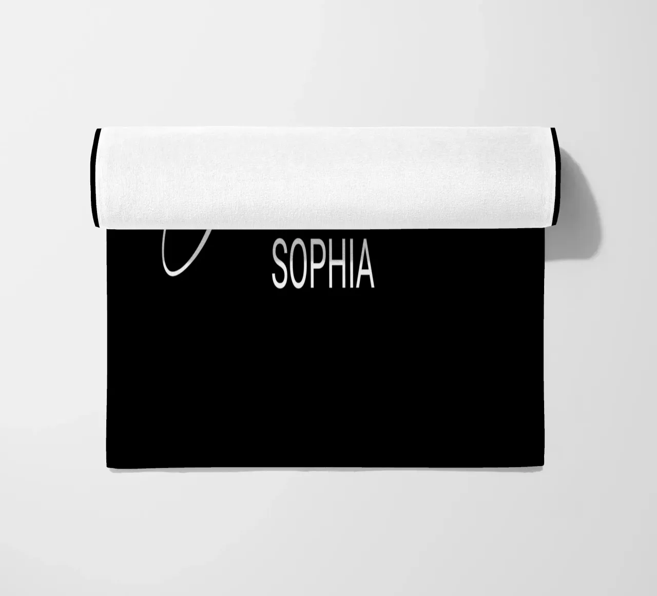 Personalized Bridesmaid Custom Name beach towel by Personalized Art