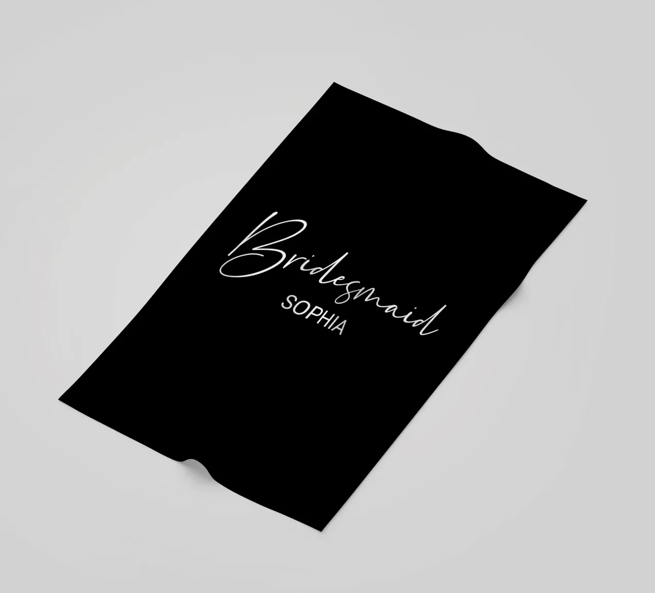 Personalized Bridesmaid Custom Name beach towel by Personalized Art