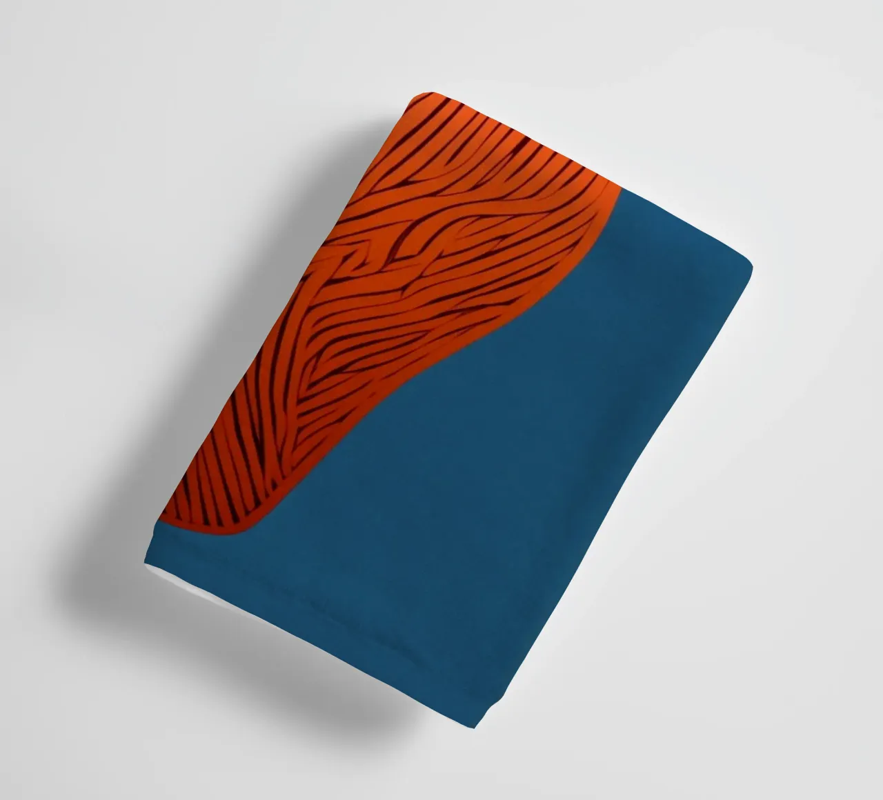 Blue flowers joy towel by Carinaprint