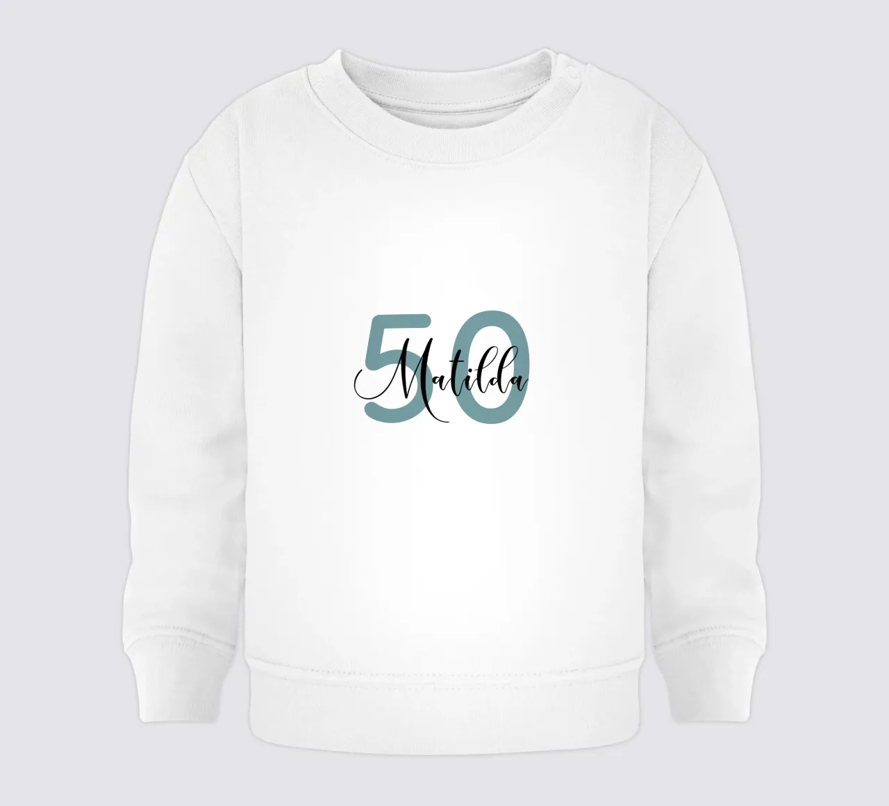 Cumpleaños Personalizado Edad y Nombre sudadera de bebé de Personalized Art