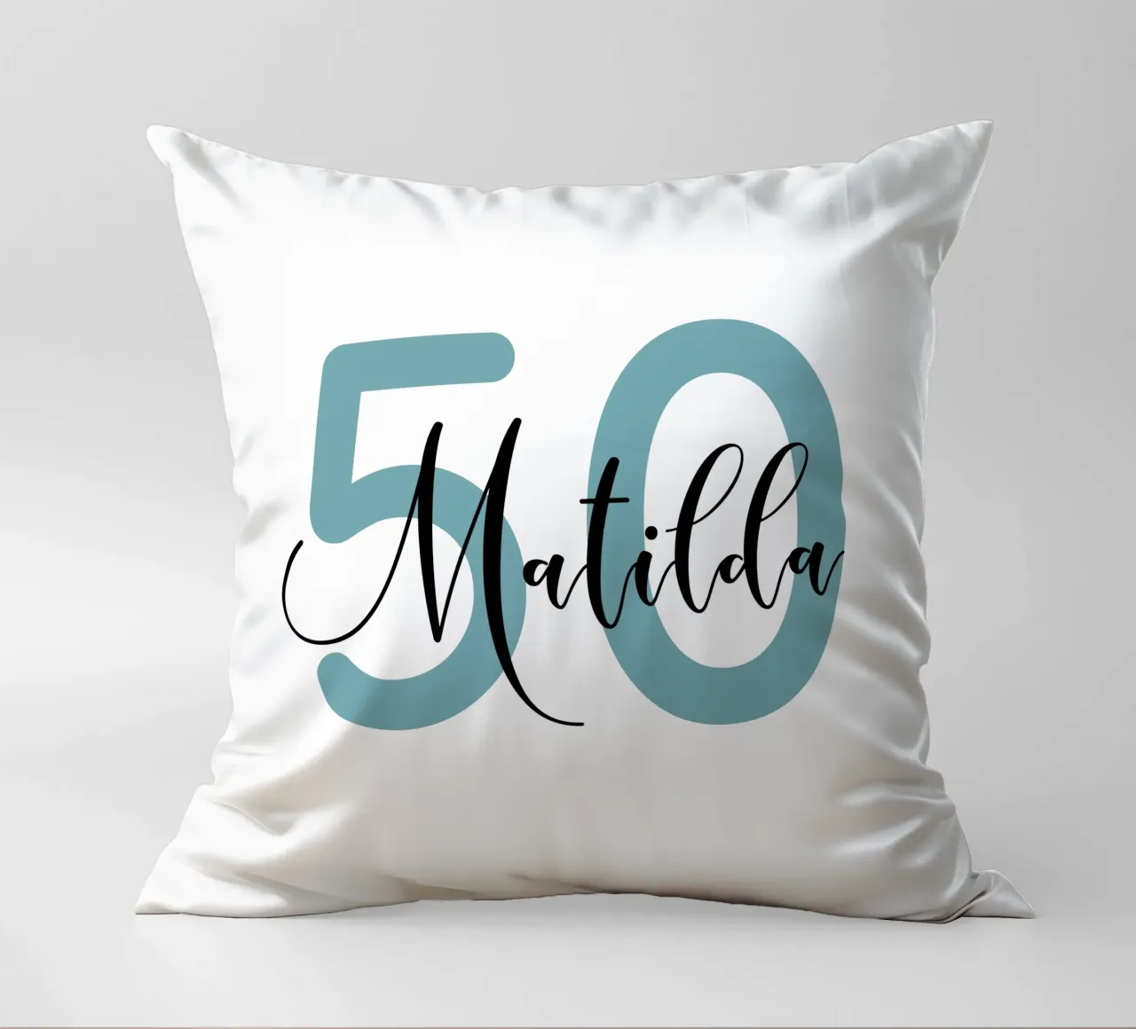 Personalized Age and Name Custom Birthday decorative cushion by Personalized Art
