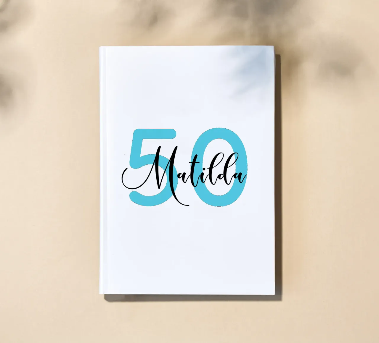 Compleanno personalizzato con età e nome diario da Personalized Art
