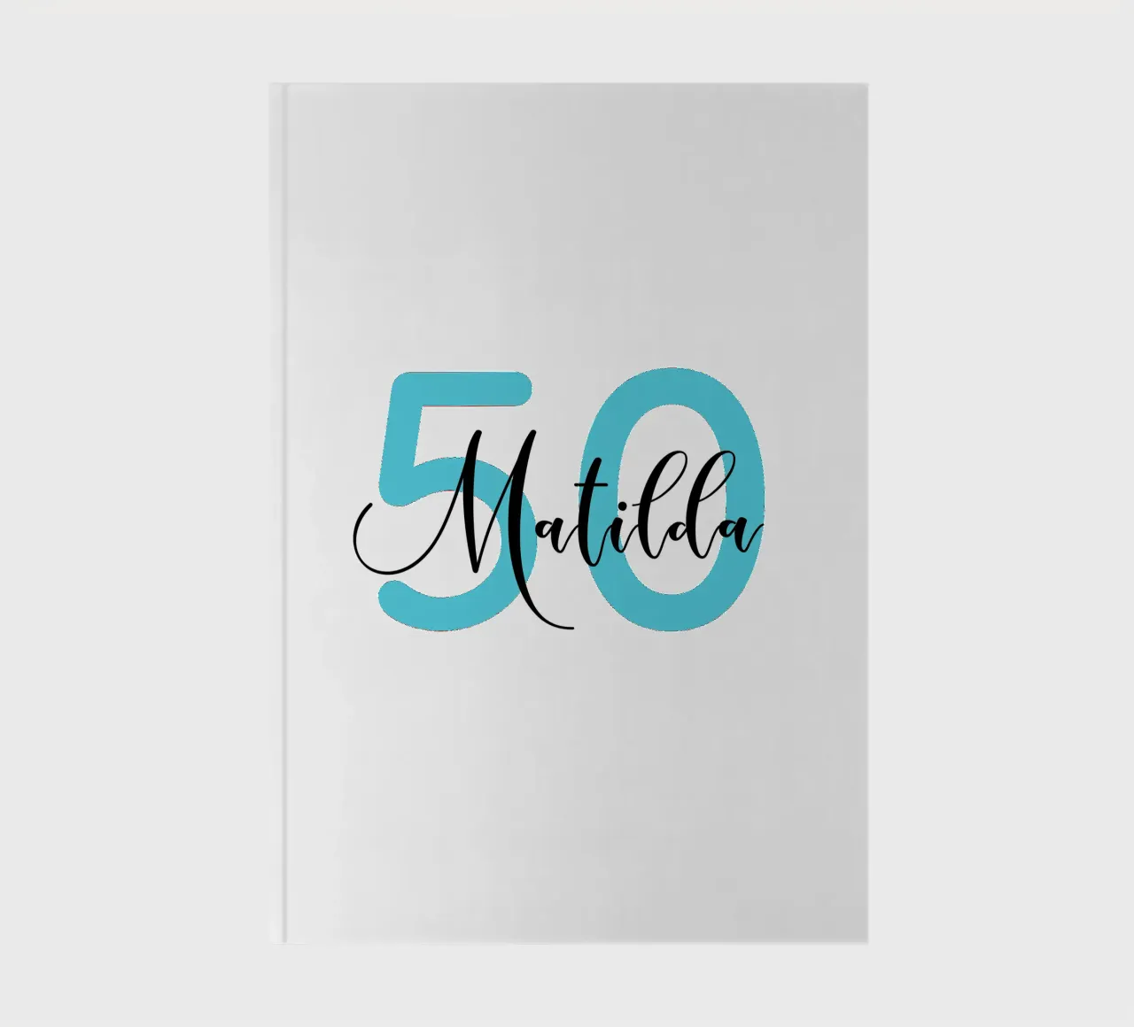 Compleanno personalizzato con età e nome diario da Personalized Art