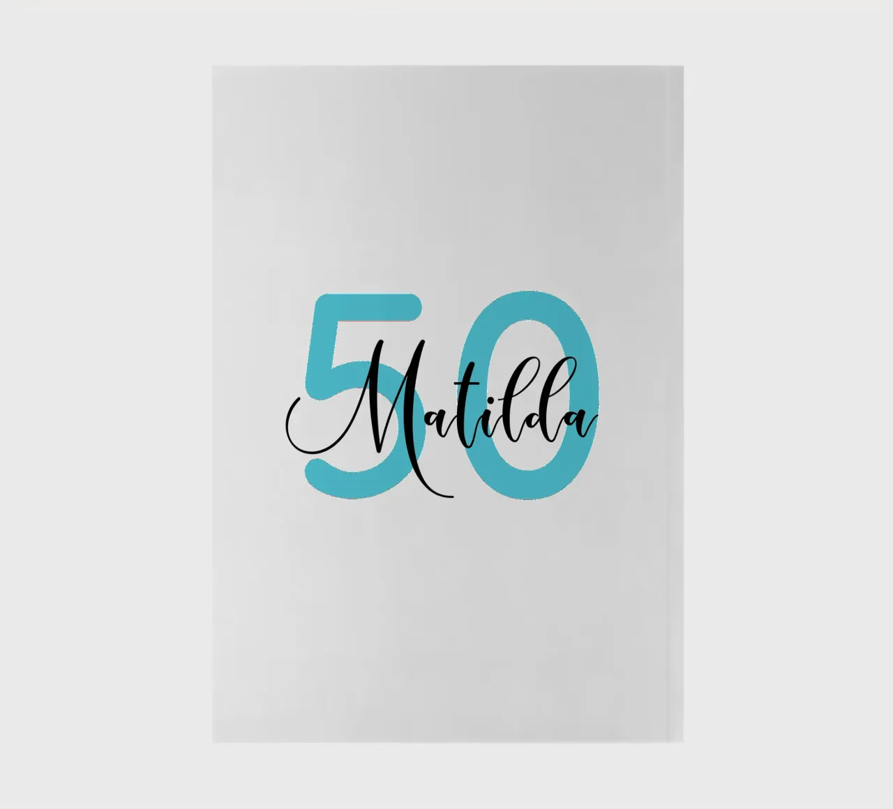 Compleanno personalizzato con età e nome diario da Personalized Art