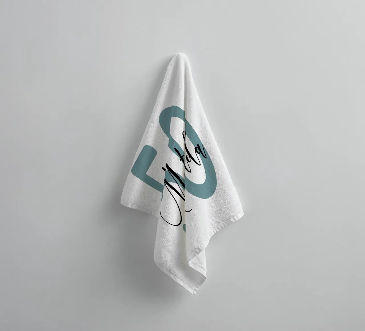 Personalized Age and Name Custom Birthday towel by Personalized Art