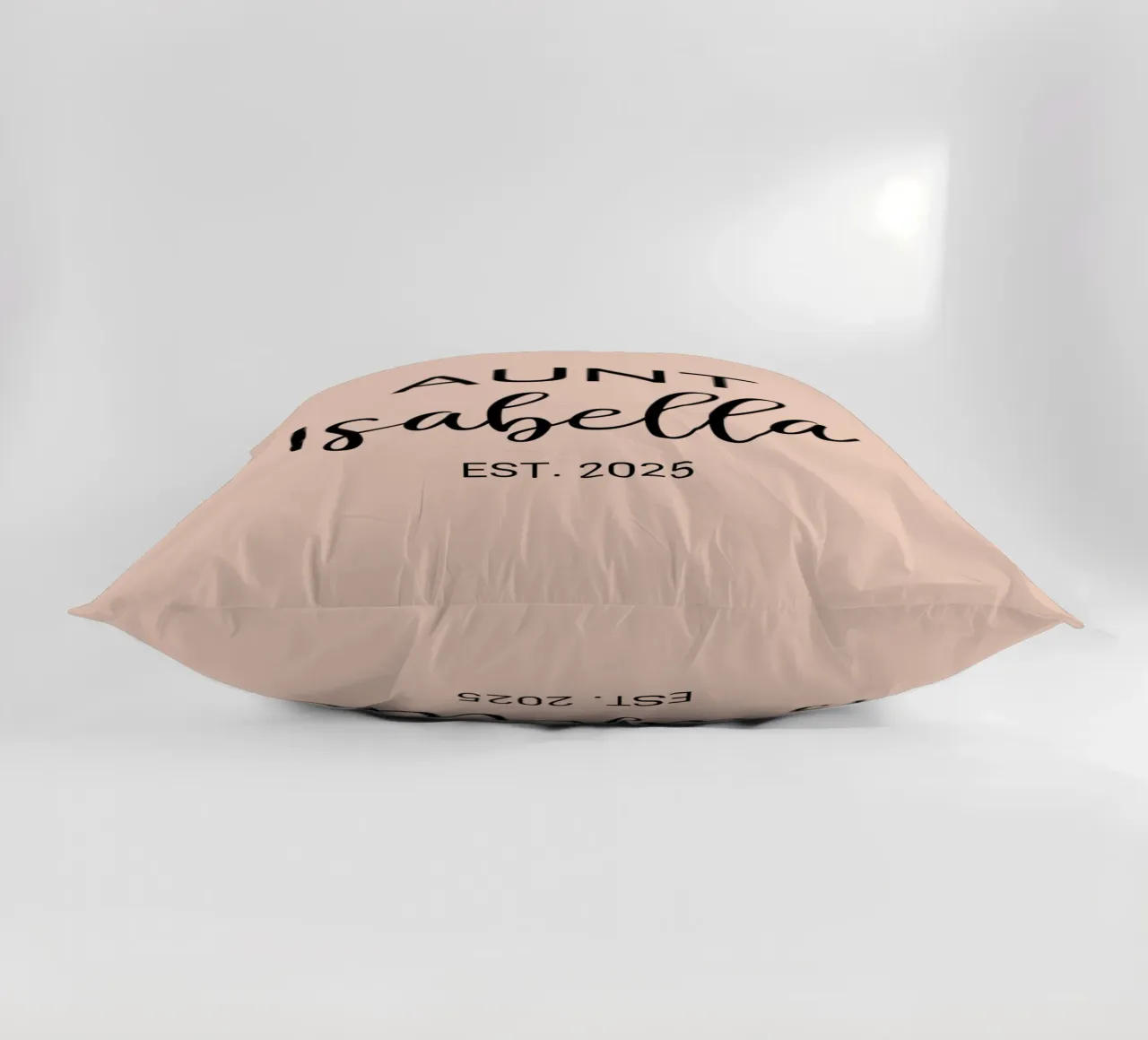 Personalized Aunt Name Birth Announcement decorative cushion by Personalized Art