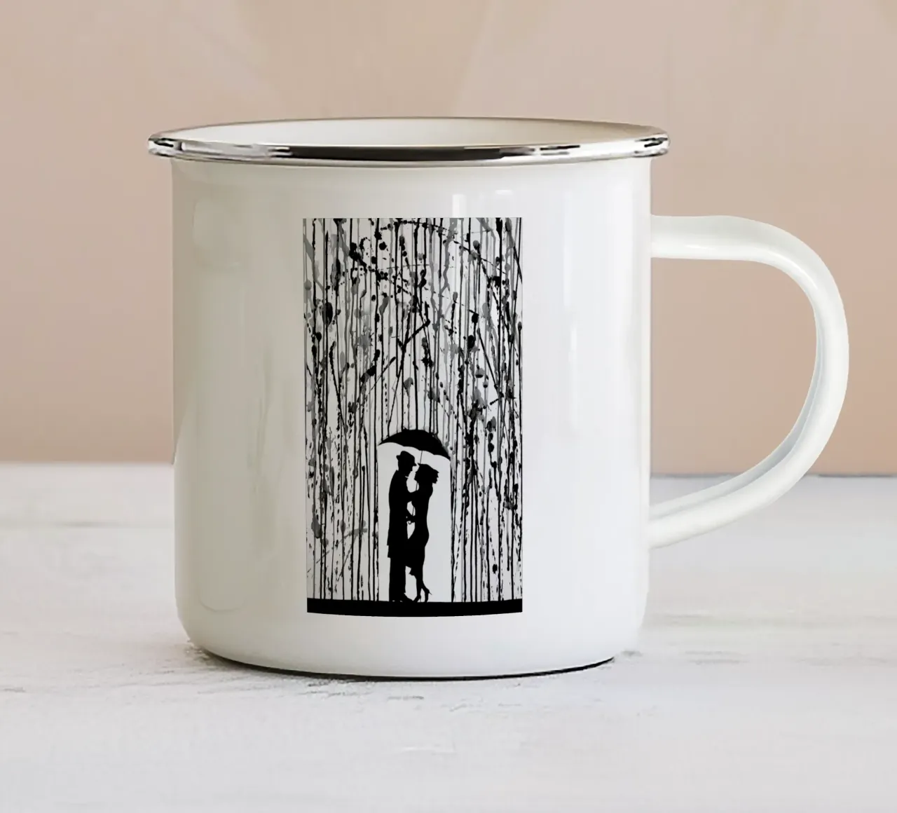 Film Noir tazza in smalto da Marc Allante