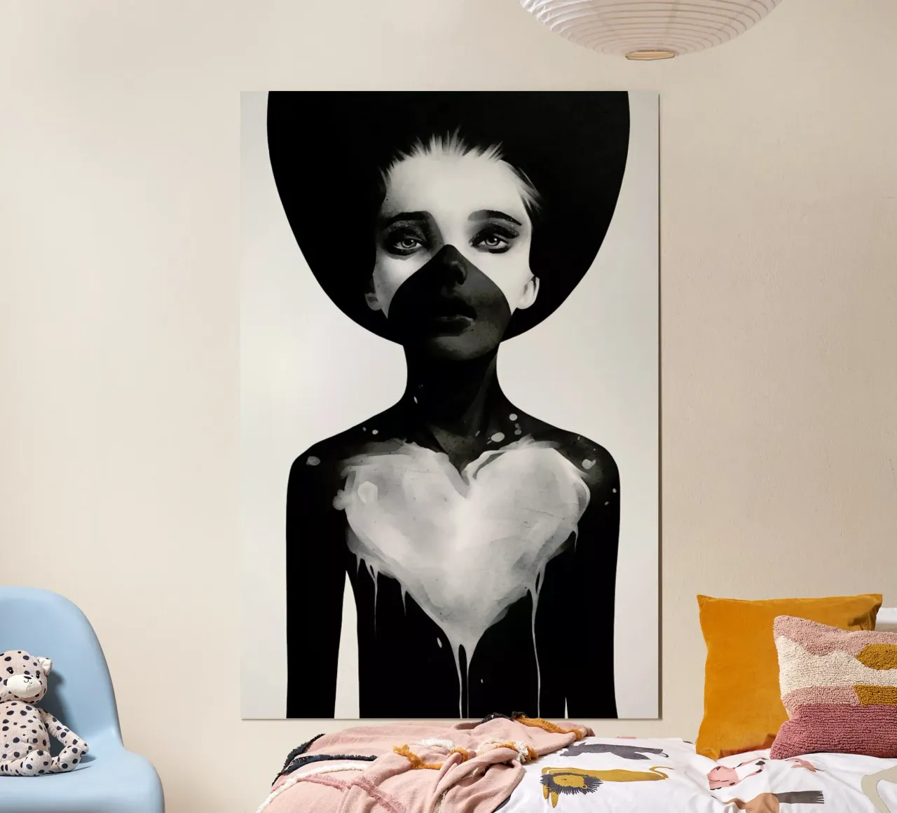 Hold on poster con telaio in plastica da Ruben Ireland