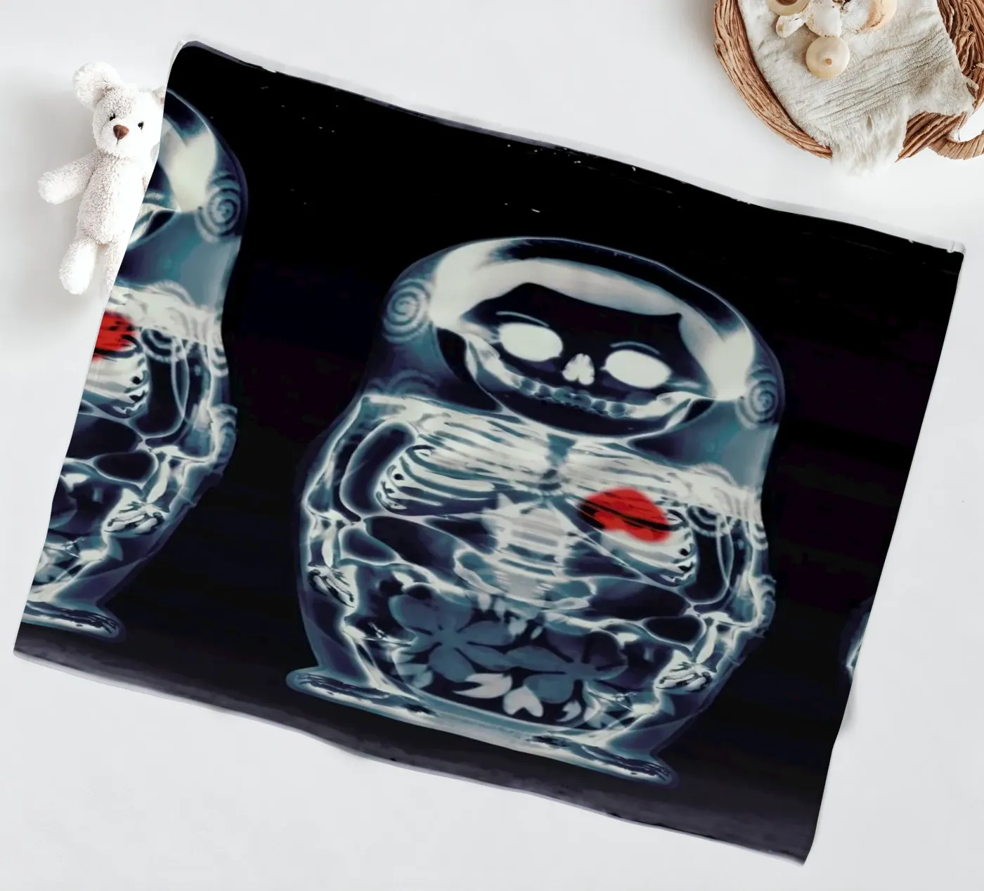 Nesting Doll fleece blanket by Ali Gulec