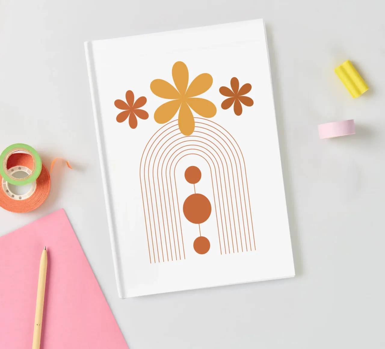 Modern Minimalist Simple Aesthetic notebook by YSV MINIMALIST