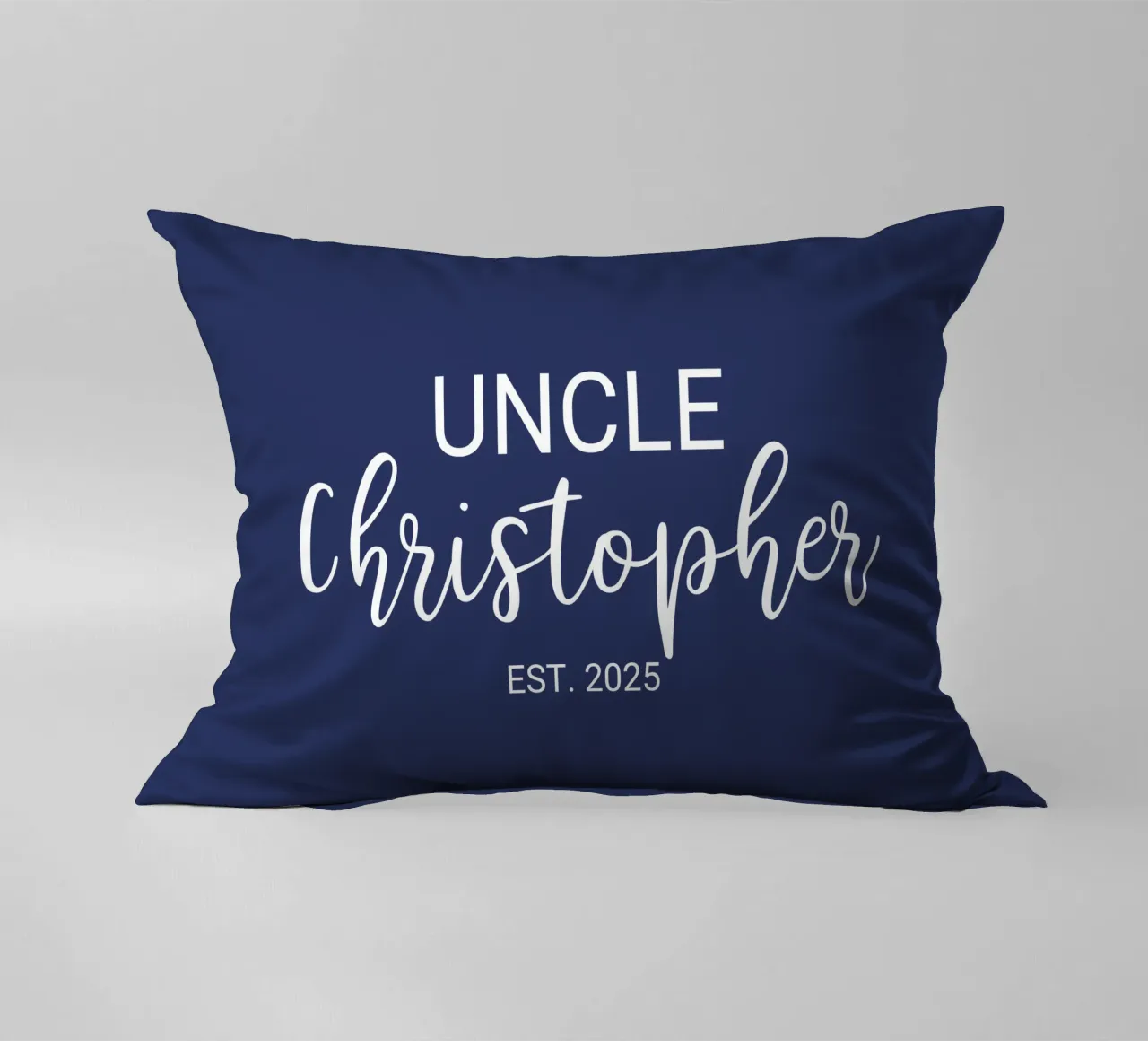 Personalisierte Onkel Name Geburt Annoucement Kissen von Personalized Art