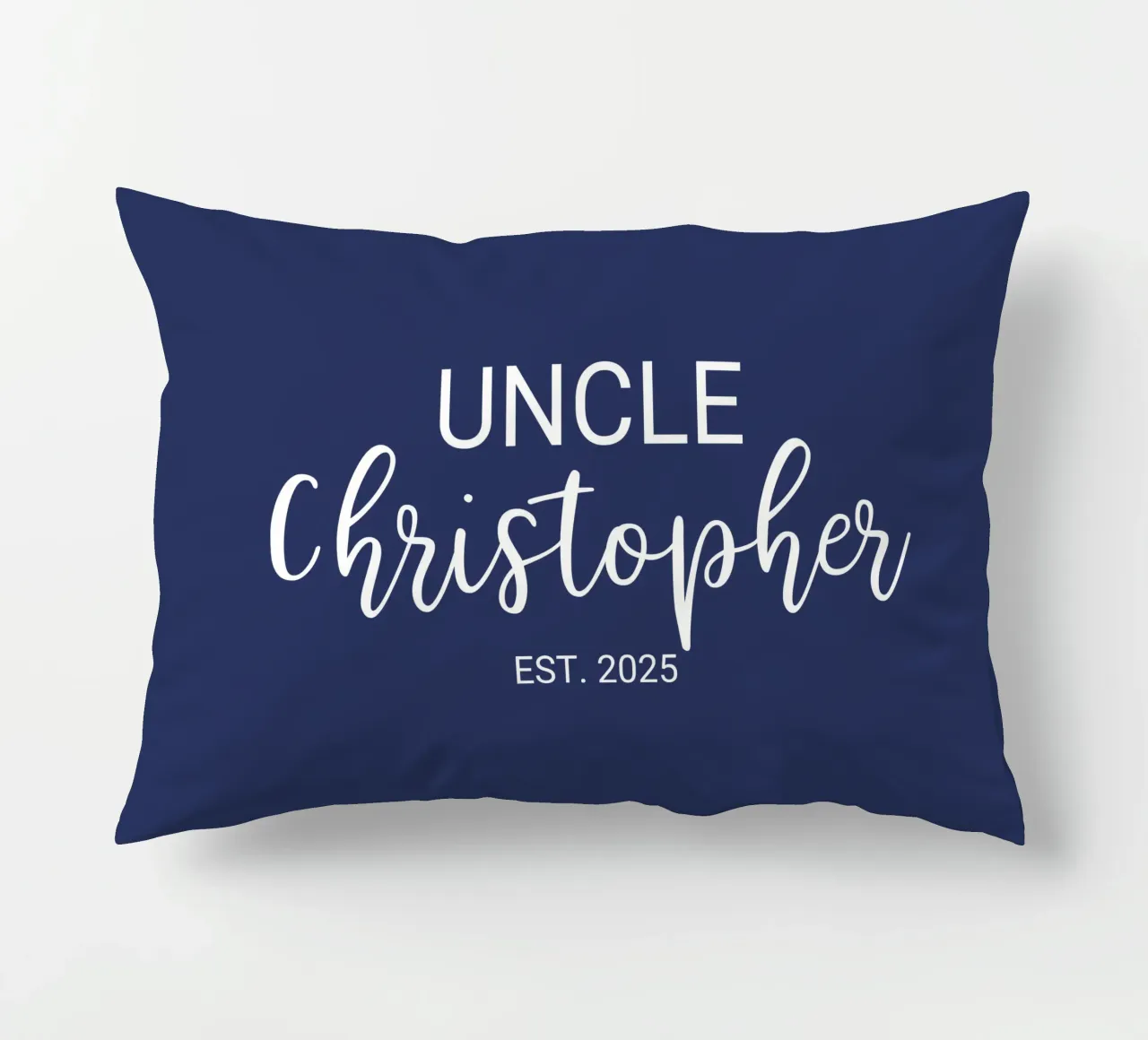 Personalisierte Onkel Name Geburt Annoucement Kissen von Personalized Art