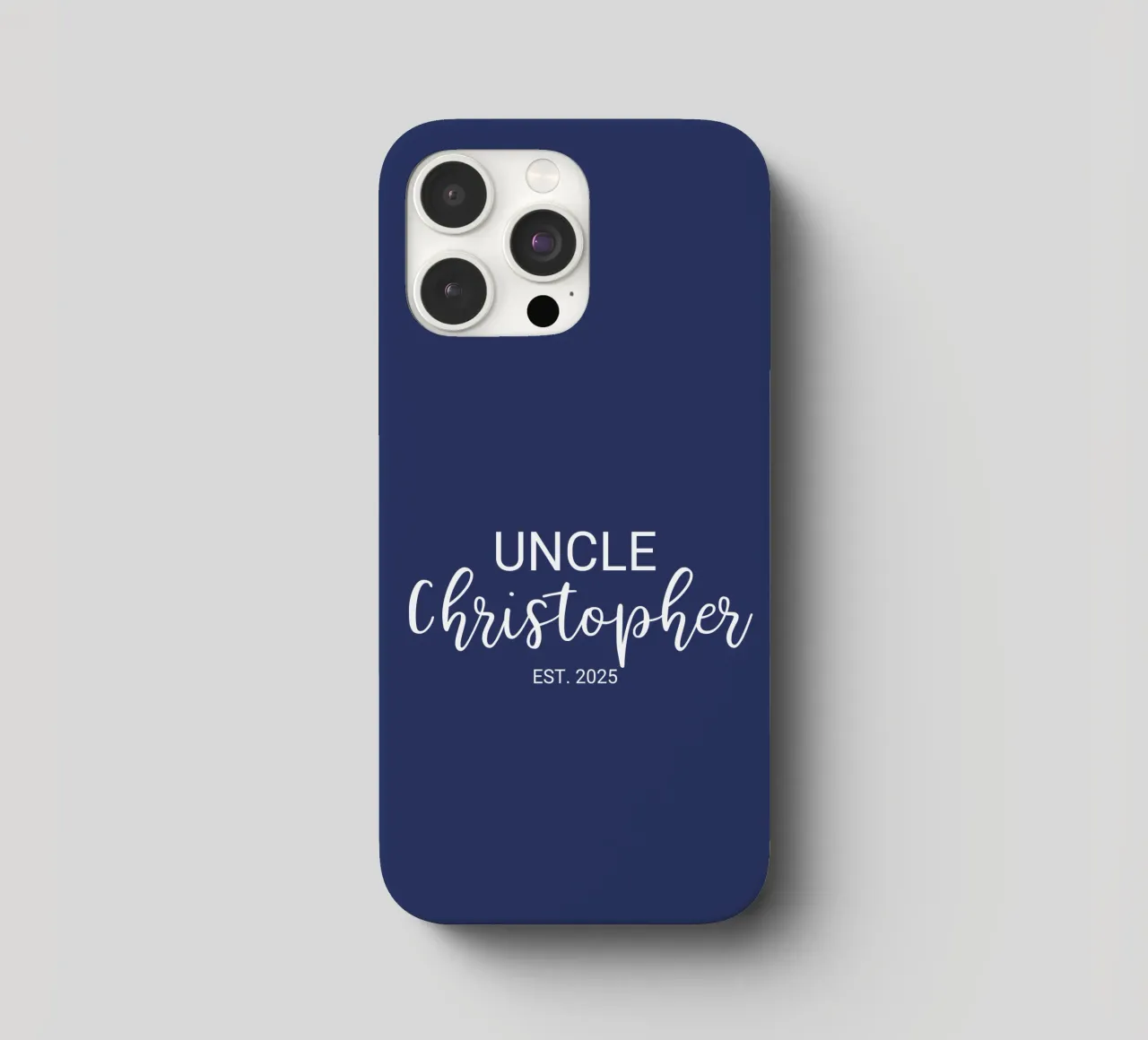 Personalisierte Onkel Name Geburt Annoucement iPhone Hülle von Personalized Art