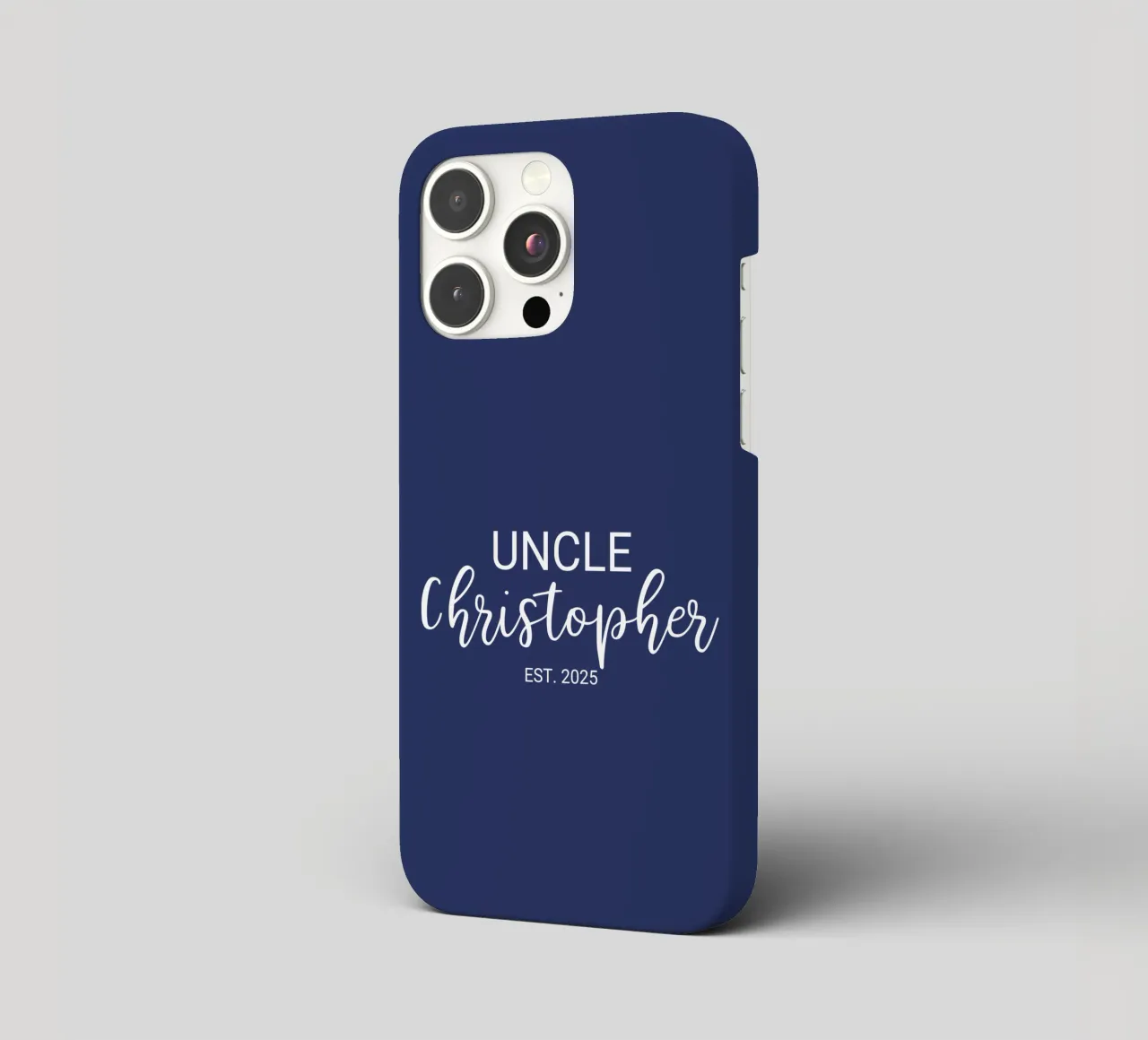 Personalisierte Onkel Name Geburt Annoucement iPhone Hülle von Personalized Art