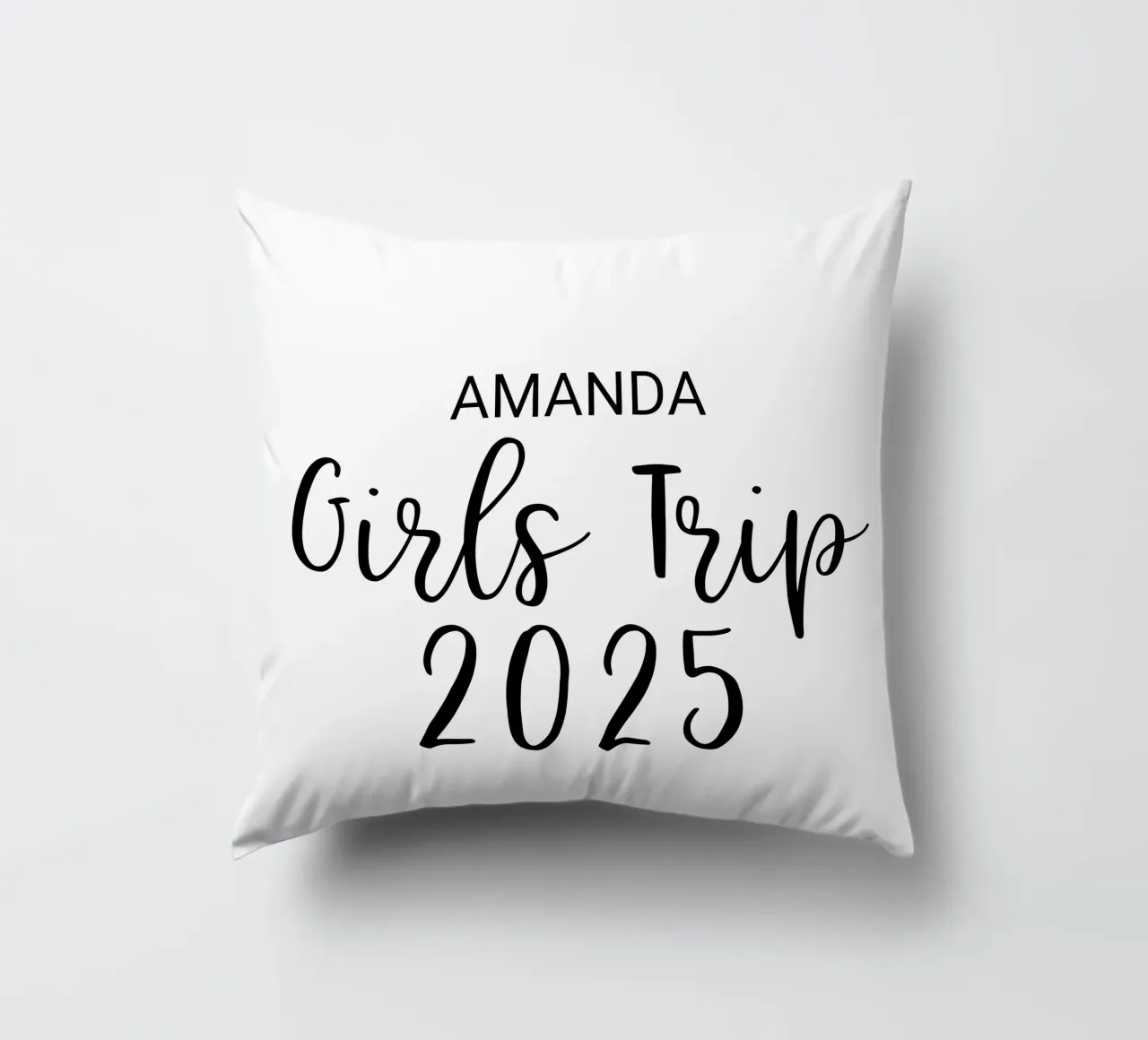 Viaggio per ragazze personalizzato cuscino da Personalized Art