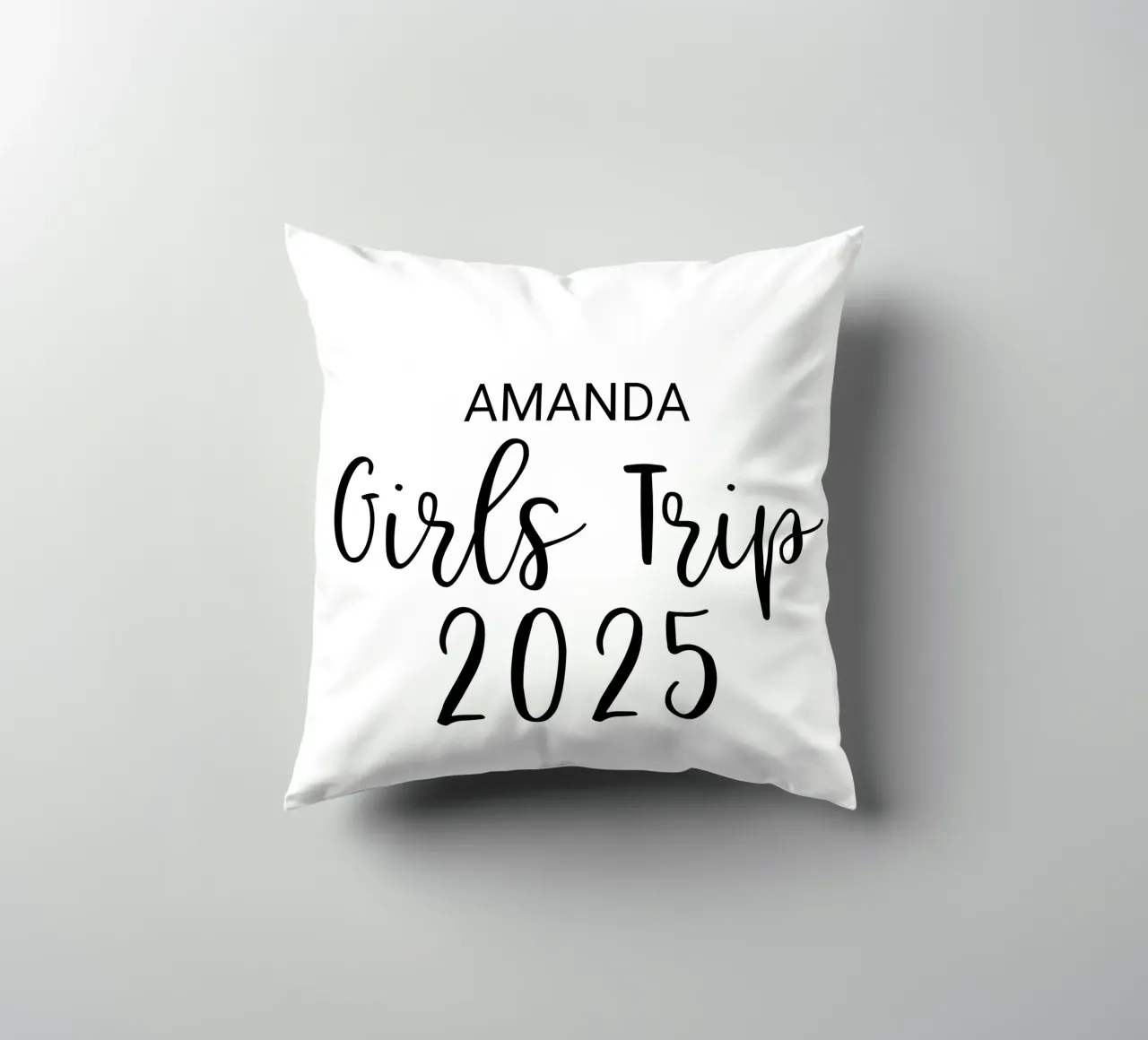 Viaggio per ragazze personalizzato cuscino da Personalized Art